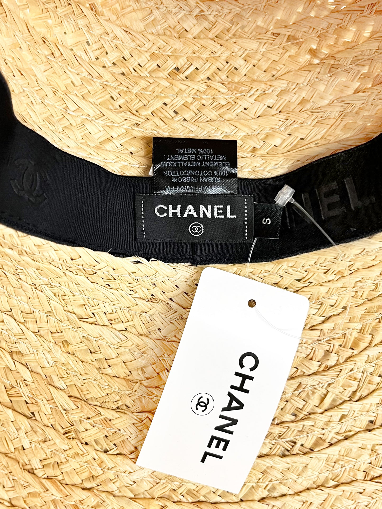Chanel 2022 Wide Brim Straw Hat