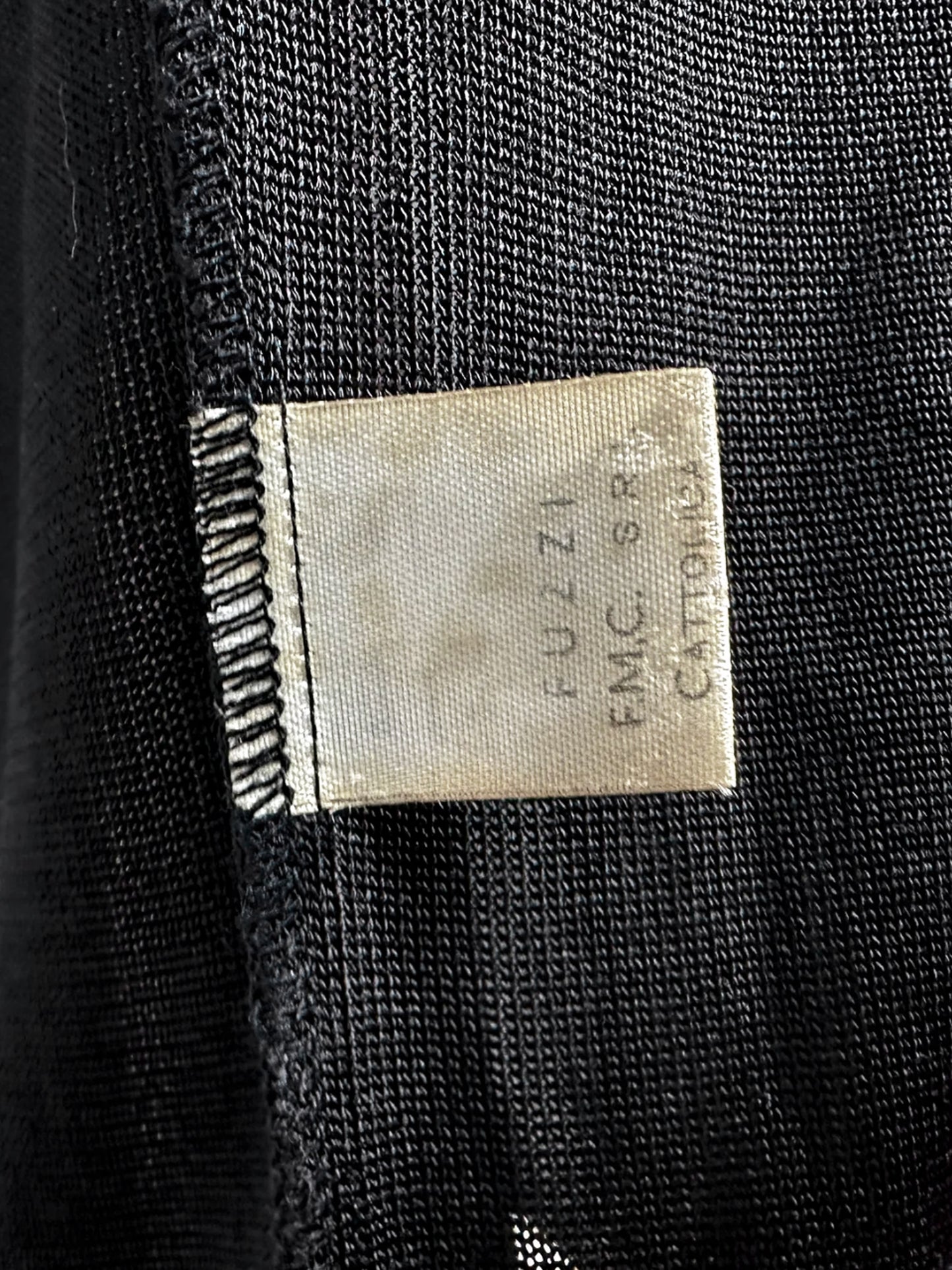 Jean Paul Gaultier 1984 Black Equator Pleated Mesh Dress