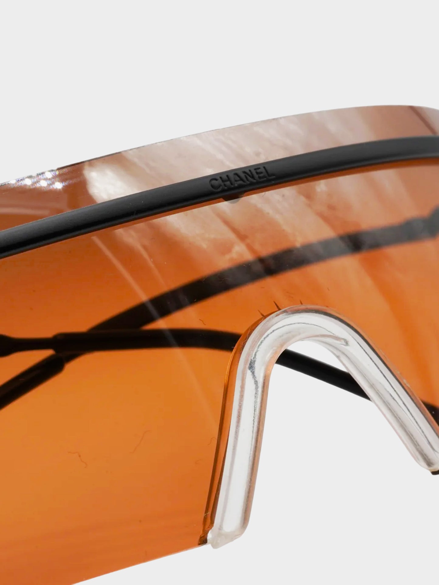 Chanel by Karl Lagerfeld 2000 Copper Futuristic Sunglasses