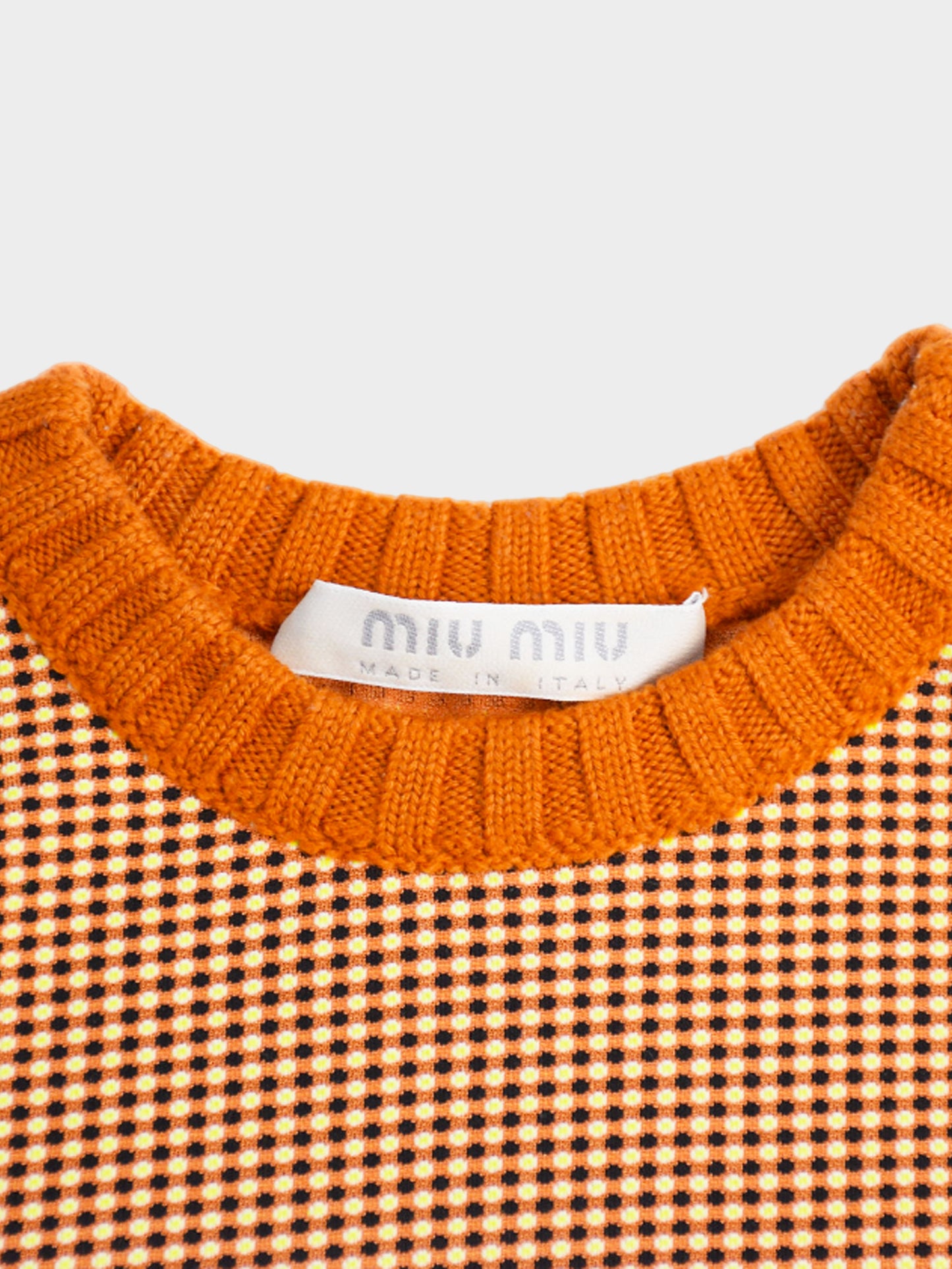 Miu Miu FW 1999 Orange Sweater