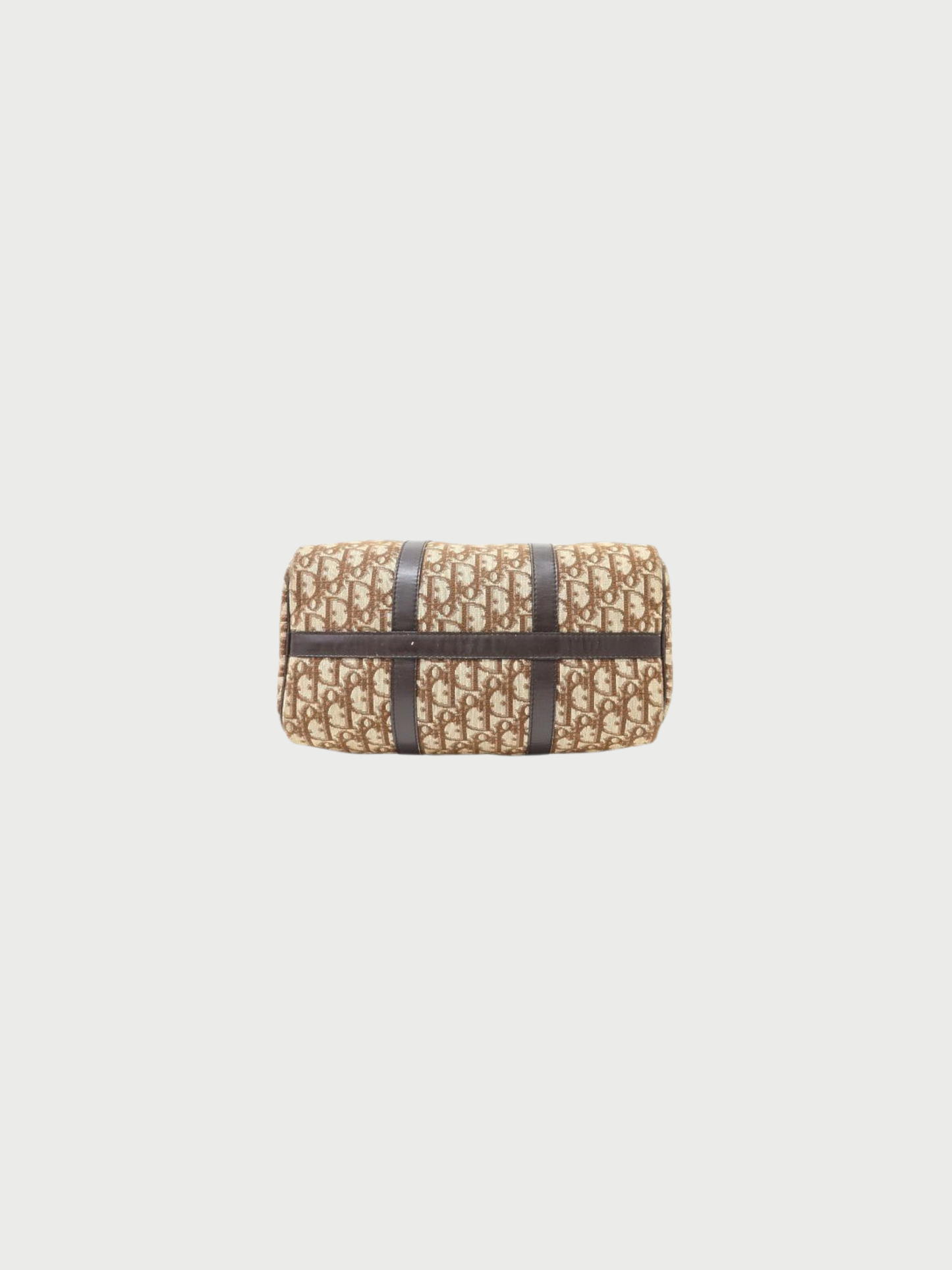 Christian Dior 2000s Brown Trotter Canvas Boston Bag