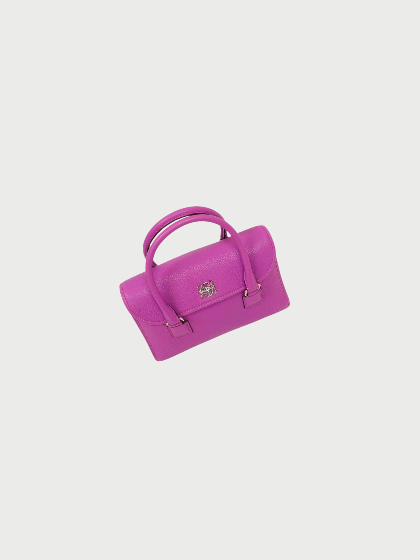 Loewe 2010s Purple Leather Alamo 28 Bag