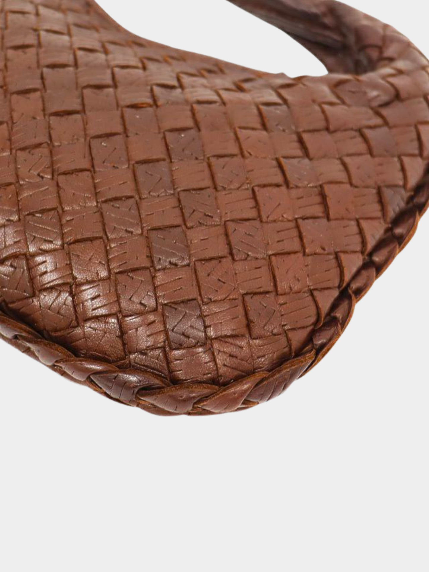 Bottega Veneta 2000s Brown Intrecciato Leather Mini Handbag