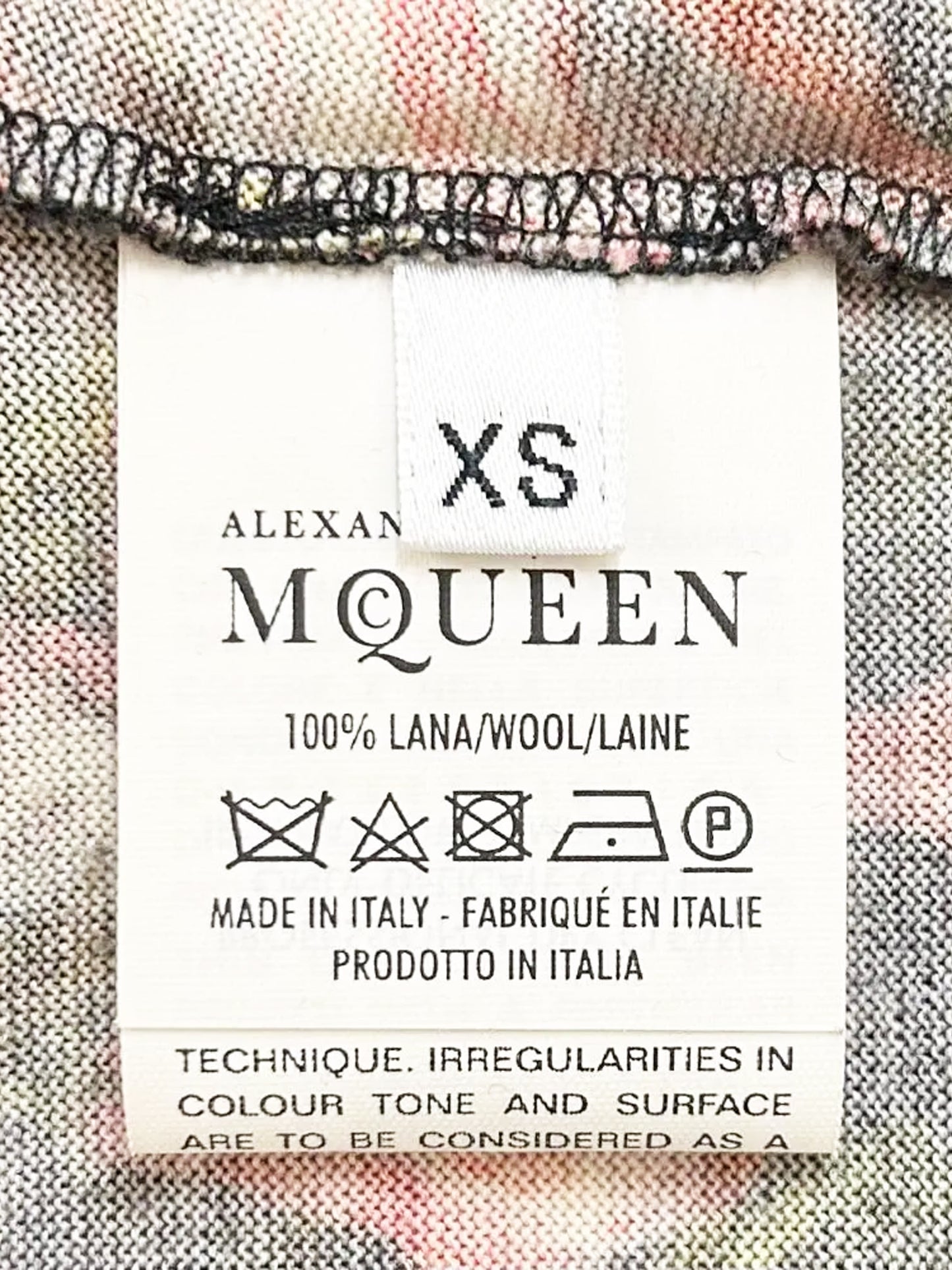 Alexander McQueen 2010s Renaissance Floral Print Wool Dress