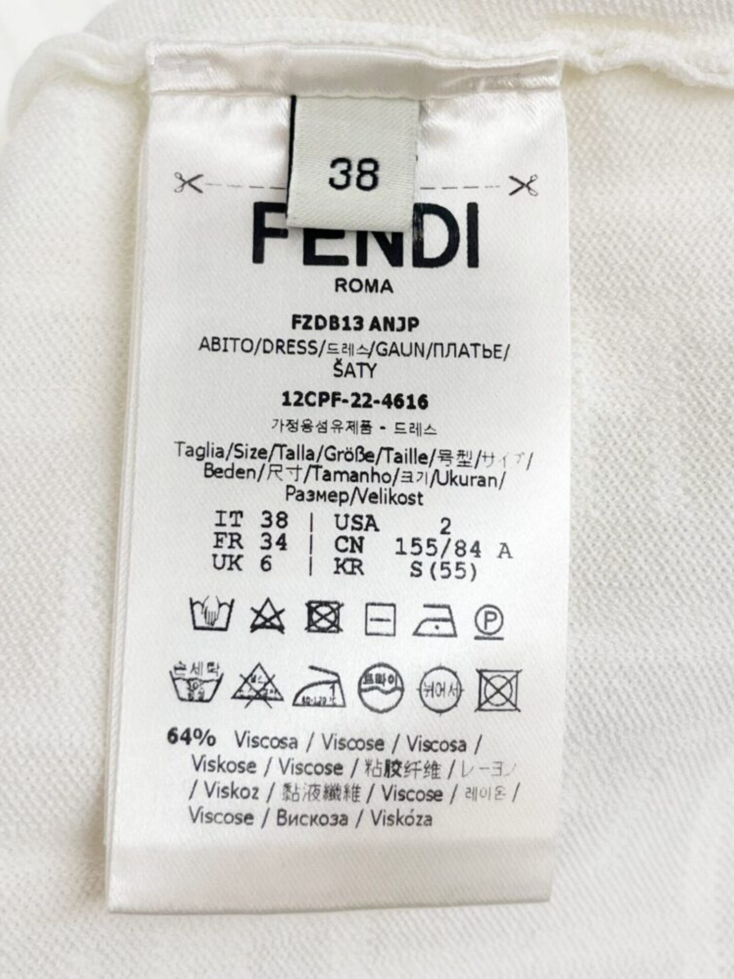 Fendi 2010s White FF Monogram Knit Mini Dress
