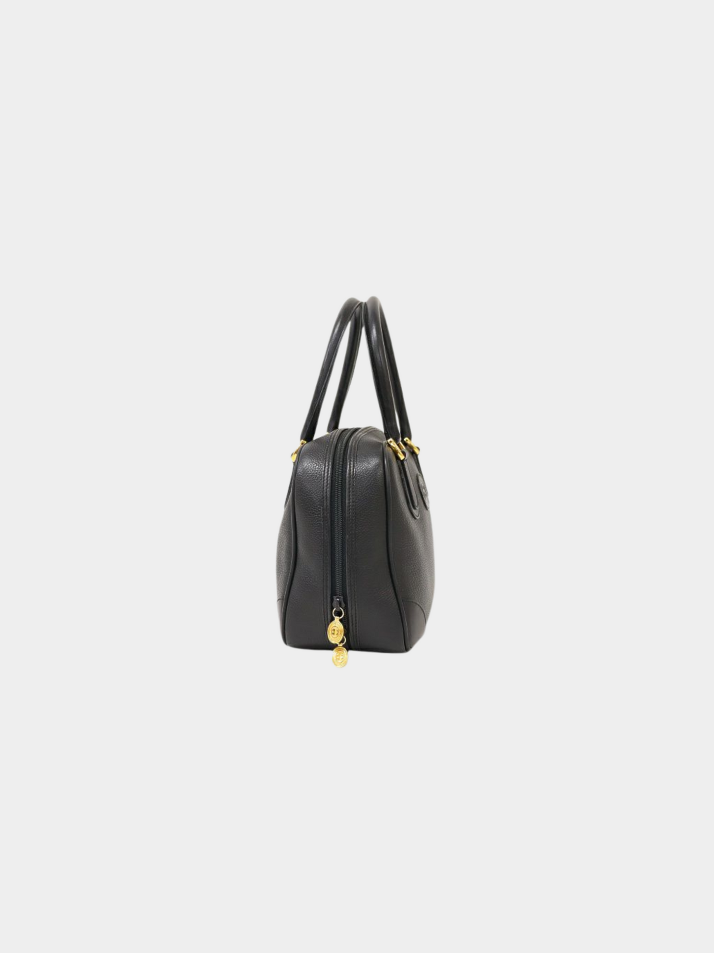 Gucci 1990s Black Interlocking Leather Handbag