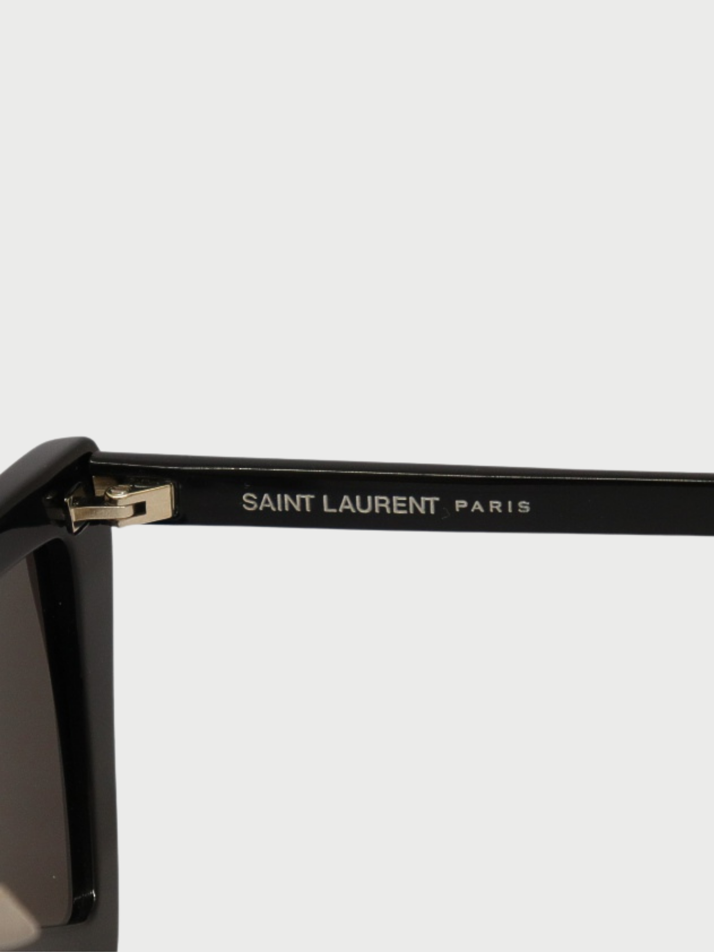 Yves Saint Laurent 2000s Black Plastic Sunglasses