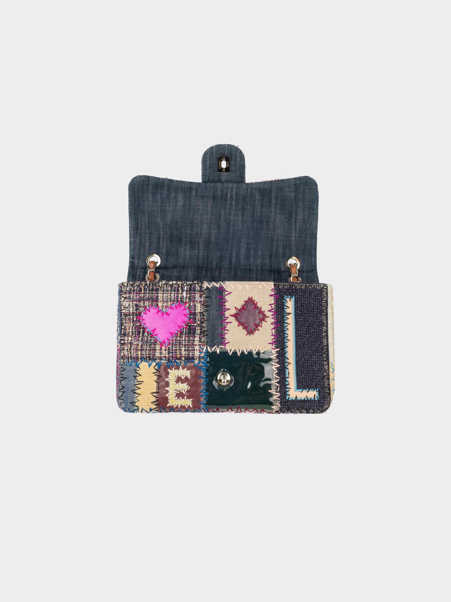 Chanel 2012 Multi-material Patchwork Jumbo Flap Bag