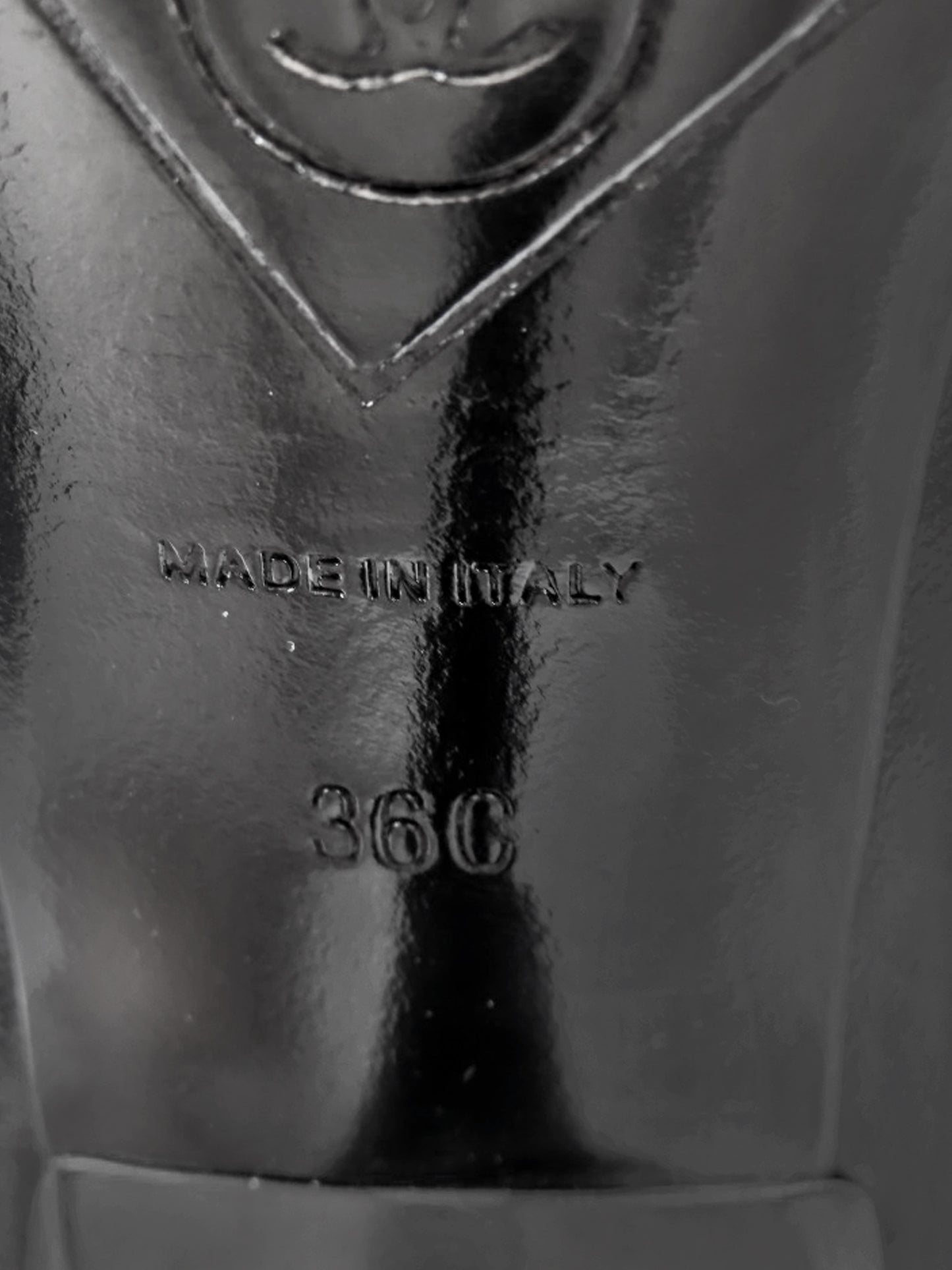 Chanel 2010s Black Leather Pointed Long Boots