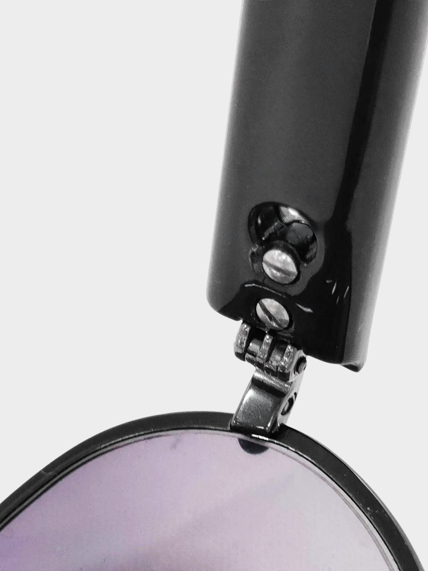 Christian Dior 2000s Black Gradient Logo 1/F Aviator Sunglasses