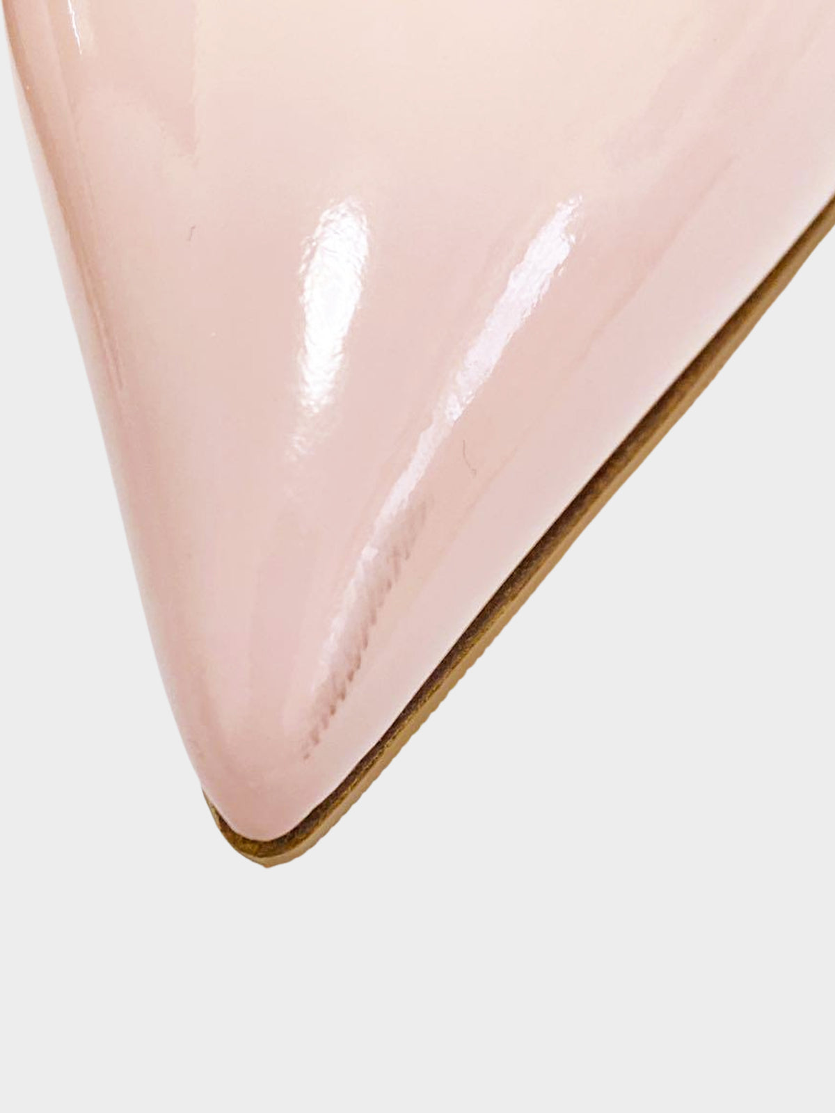 Valentino 2010s Beige Pink Patent Leather Rockstud Pumps