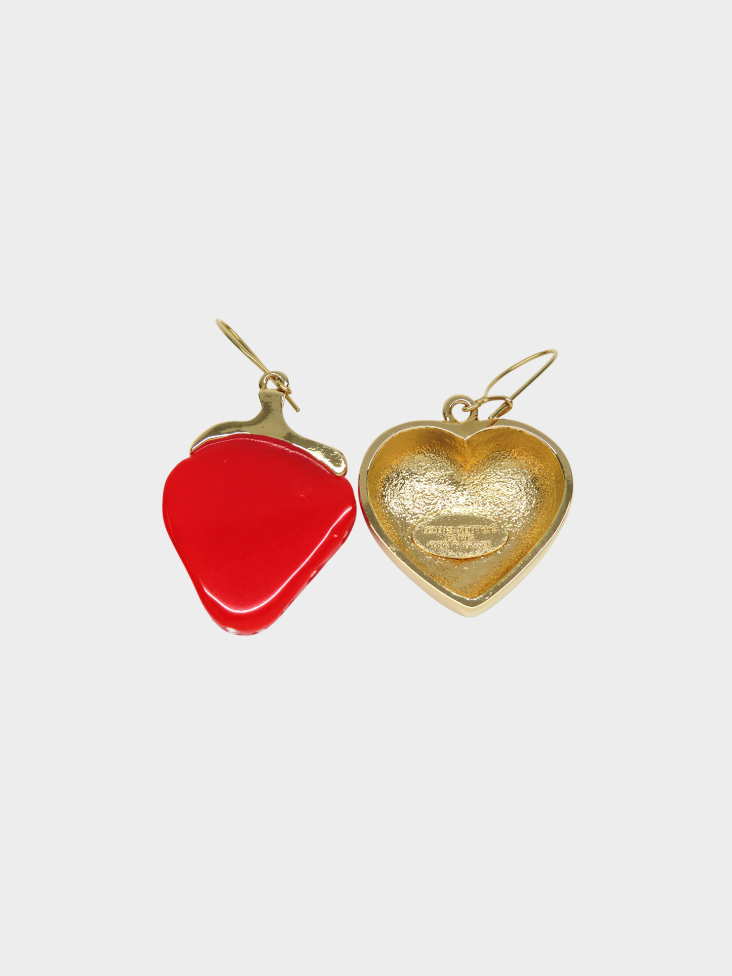 Louis Vuitton 2010s Fraises Strawberry Heart Earrings