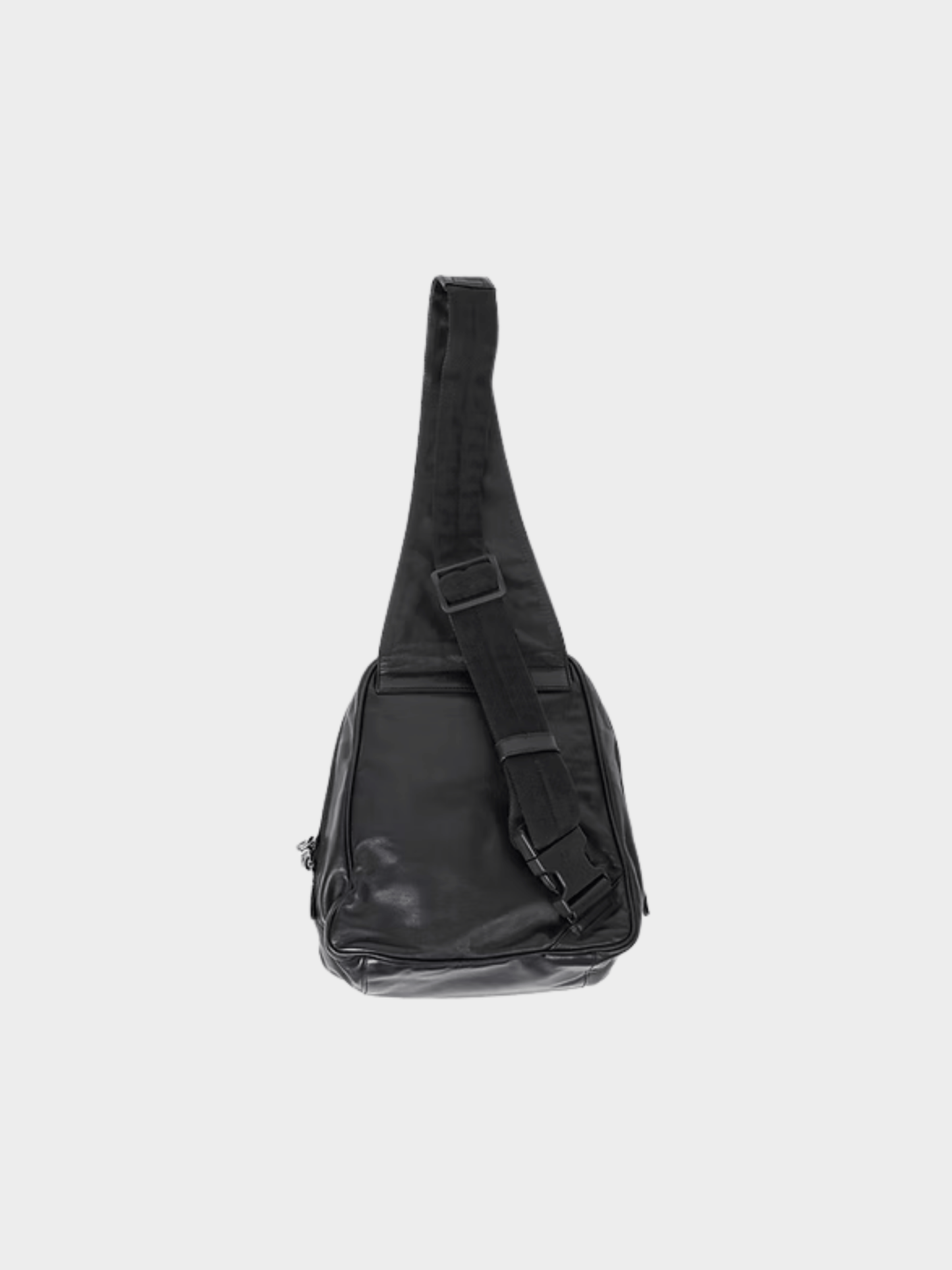 Miu Miu FW 1999 Black Leather Messenger Bag