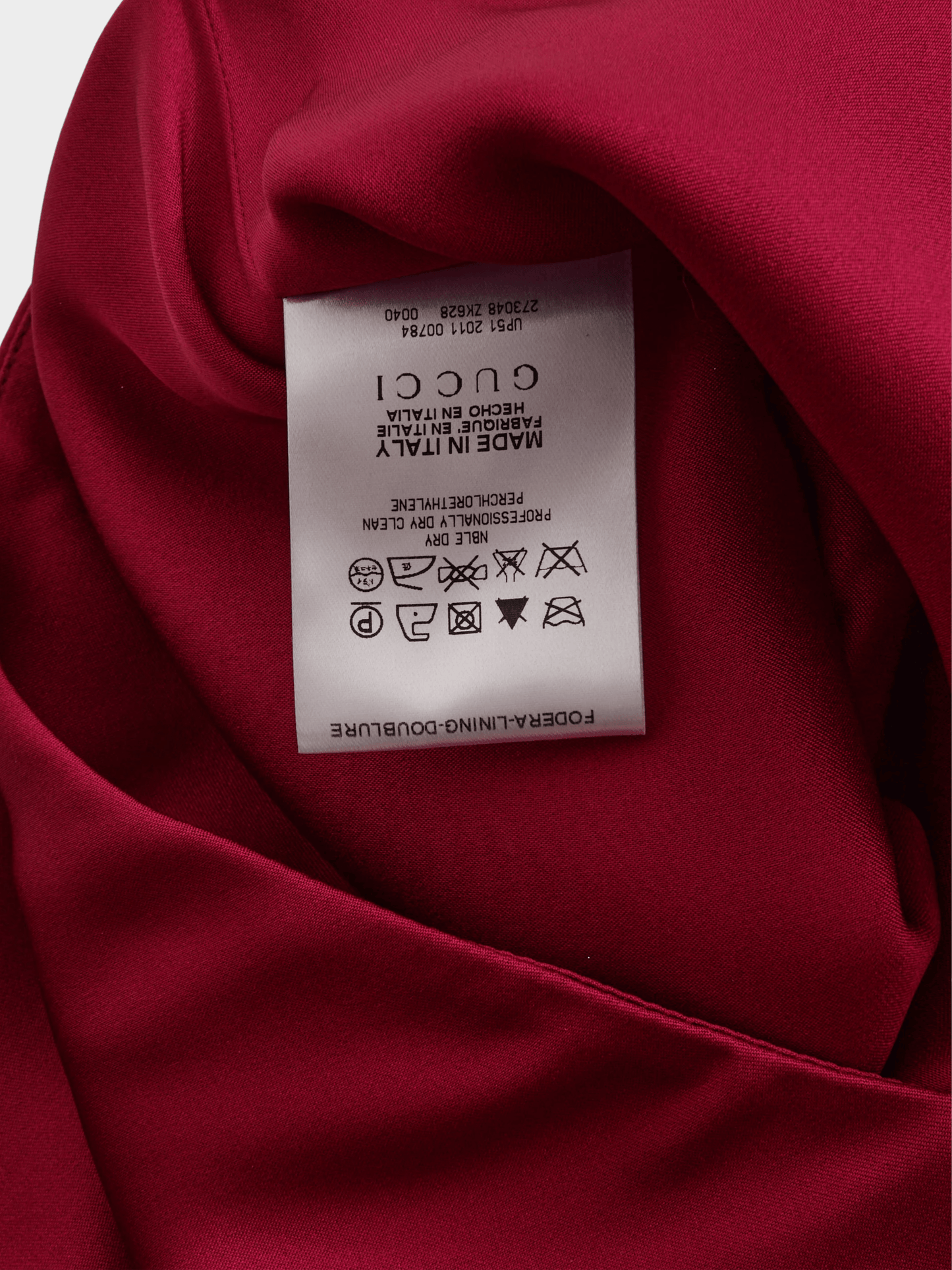 Gucci by Frida Giannini 2011 Bordeaux One Shoulder Evening Dress