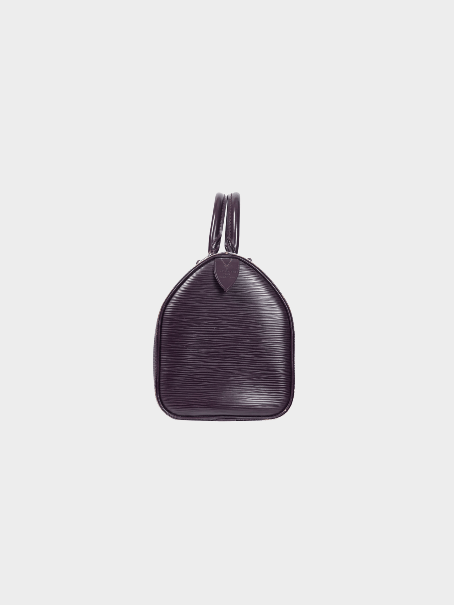 Louis Vuitton 2008 Speedy Eggplant Cassis Epi Leather Boston Bag