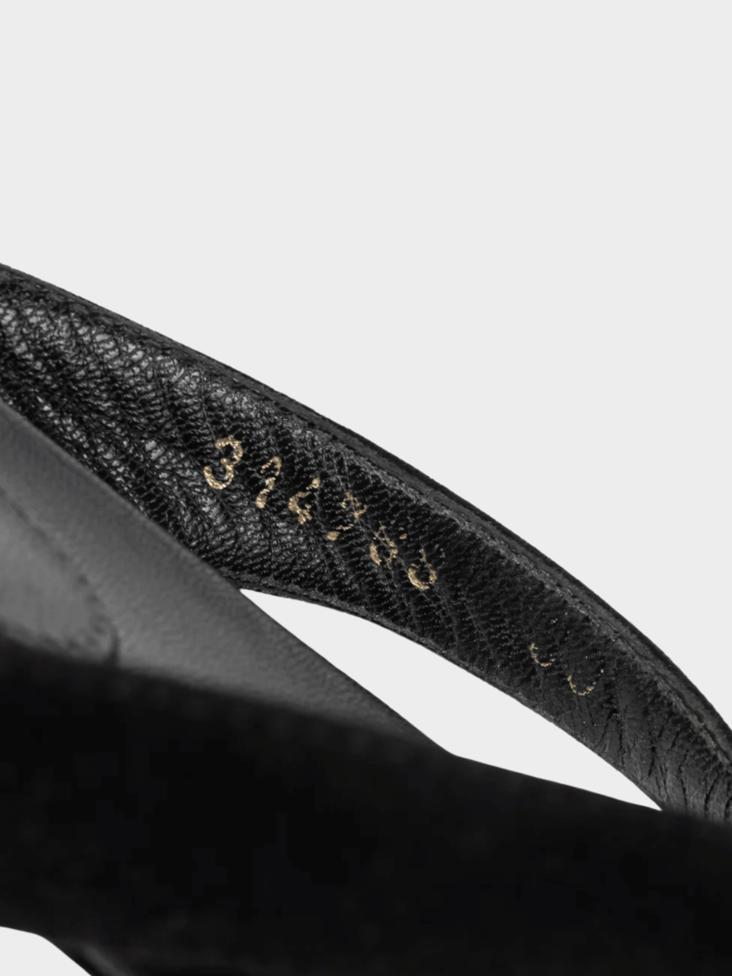 Alexander McQueen 2010s Black Suede Skull-Strap Thong Sandals