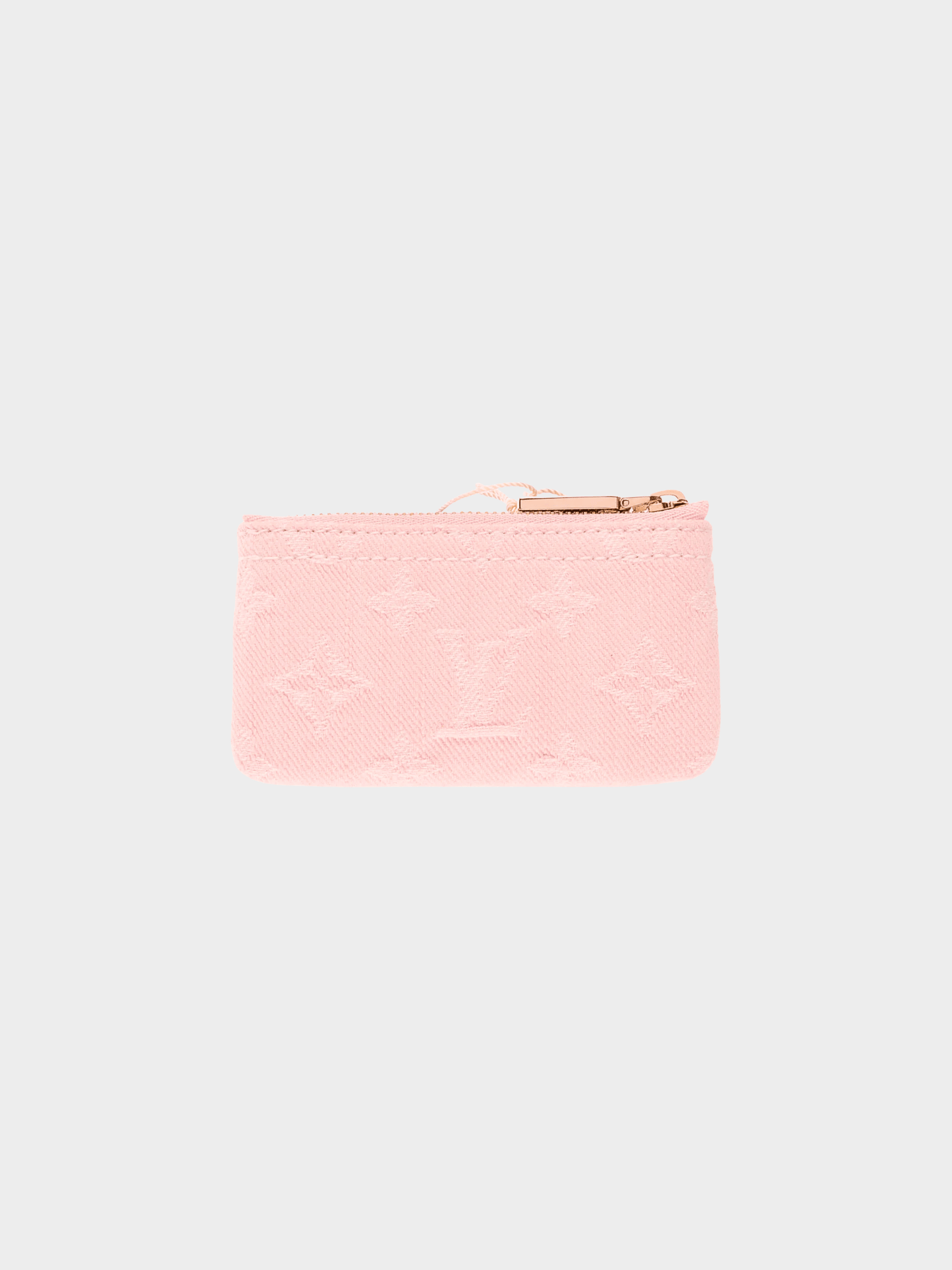 Louis Vuitton 2025 Washed Pink Monogram Denim Key Pouch