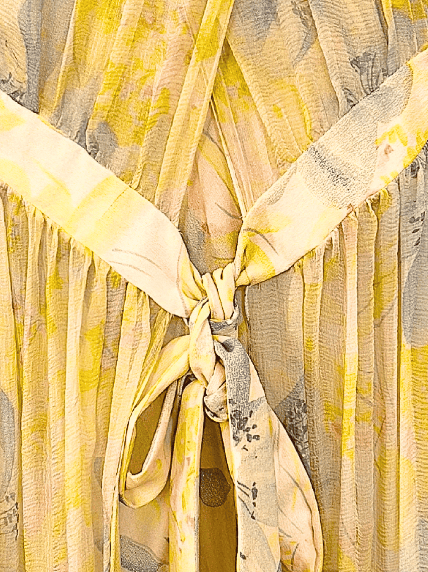 John Galliano SS 2003 Yellow Silk Layered Dress