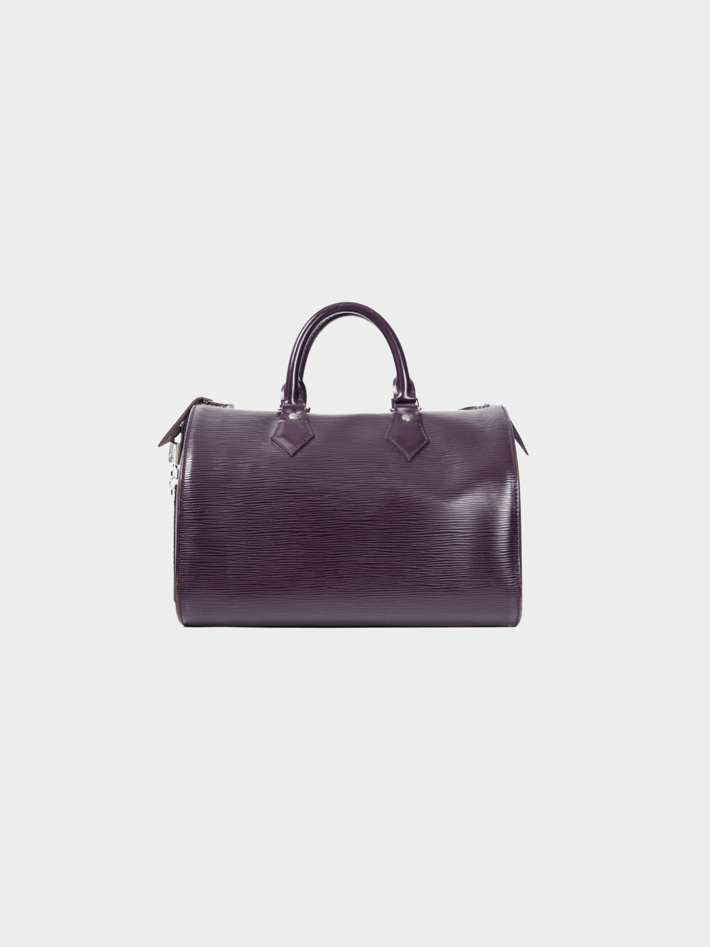 Louis Vuitton 2008 Speedy Eggplant Cassis Epi Leather Boston Bag