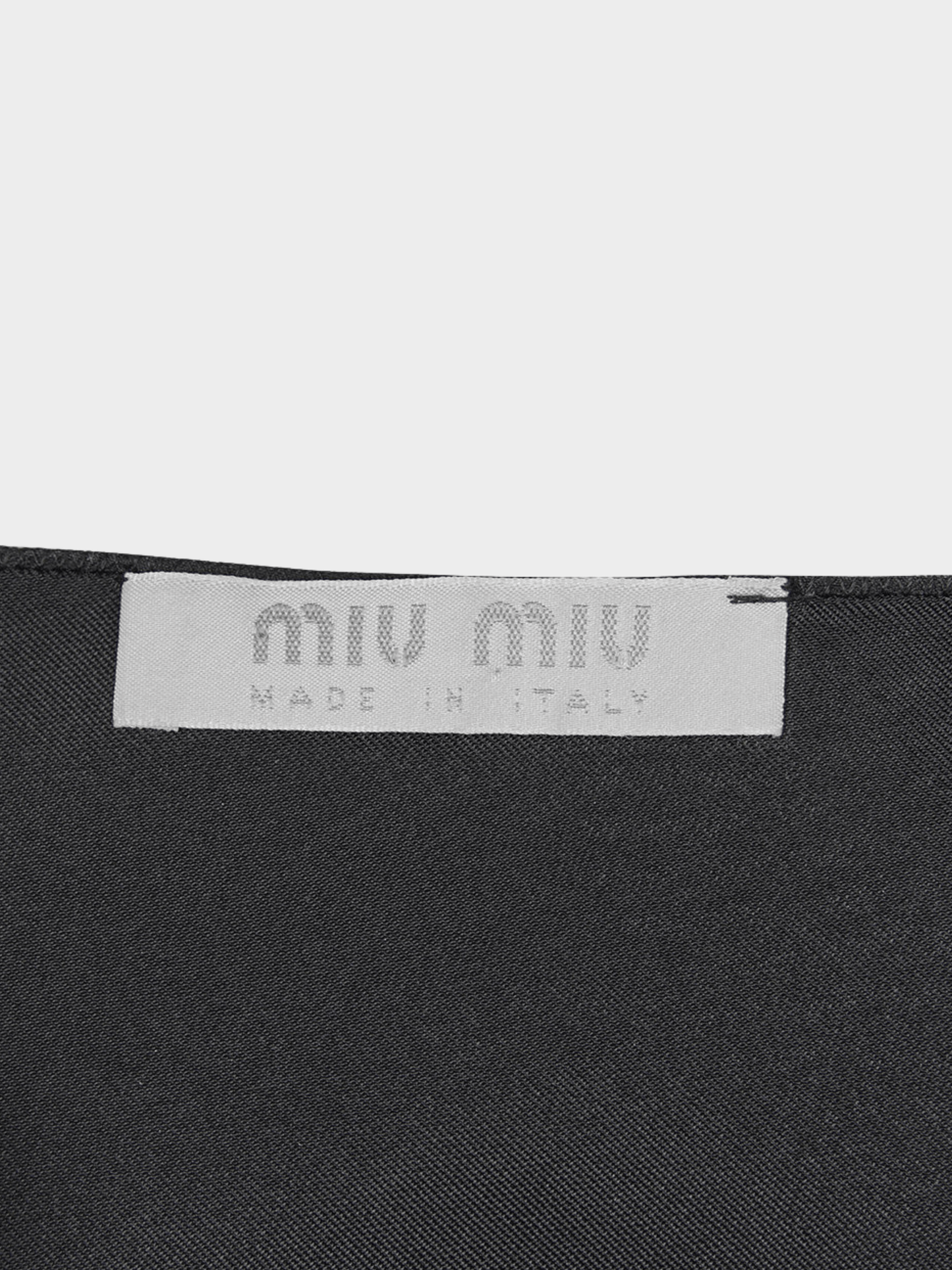 Miu Miu FW 1998 Black V-Neck Mini Dress