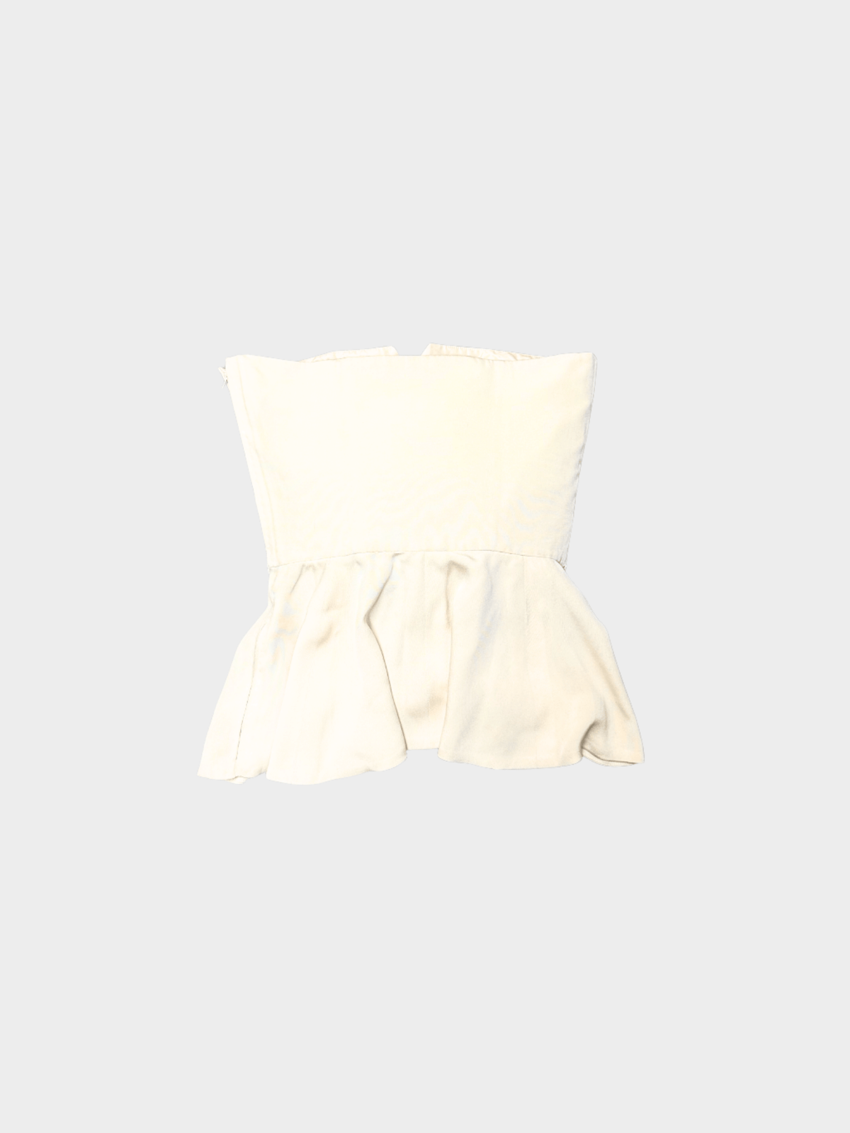 Lanvin SS 1986 Ivory Embellished Bustier Top