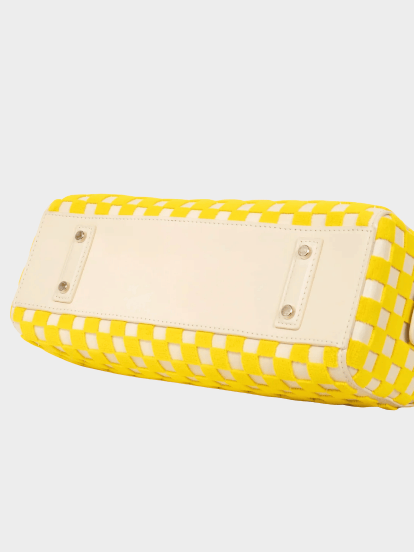 Louis Vuitton SS 2013 Runway Speedy East West Yellow Damier Cubic Handbag