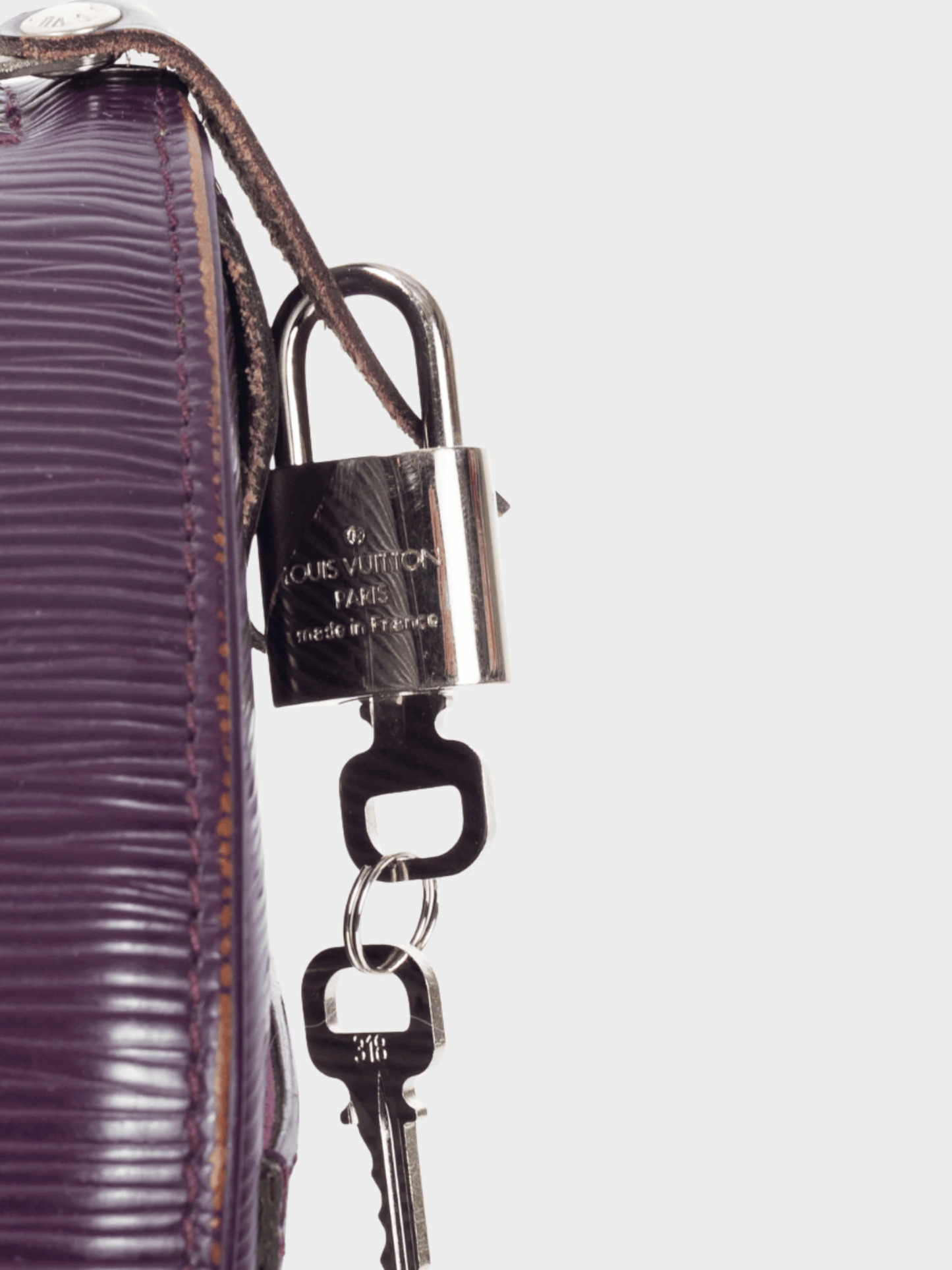 Louis Vuitton 2008 Speedy Eggplant Cassis Epi Leather Boston Bag