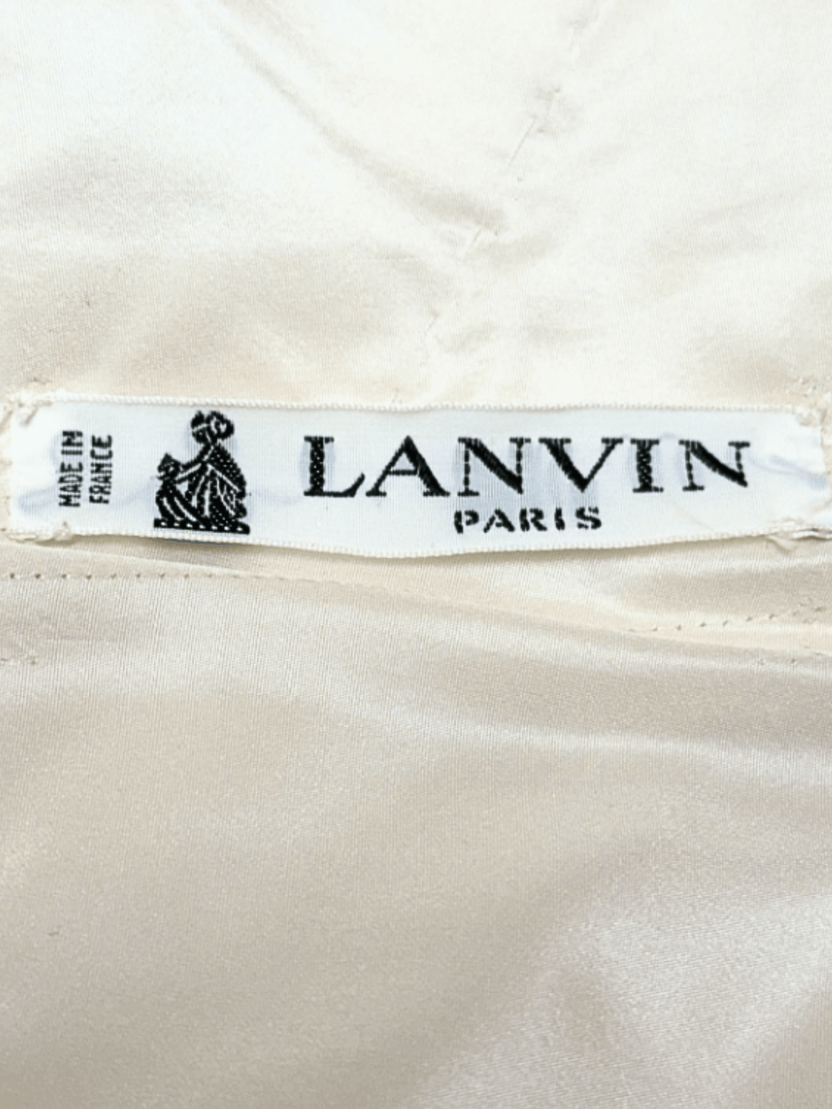 Lanvin SS 1986 Ivory Embellished Bustier Top
