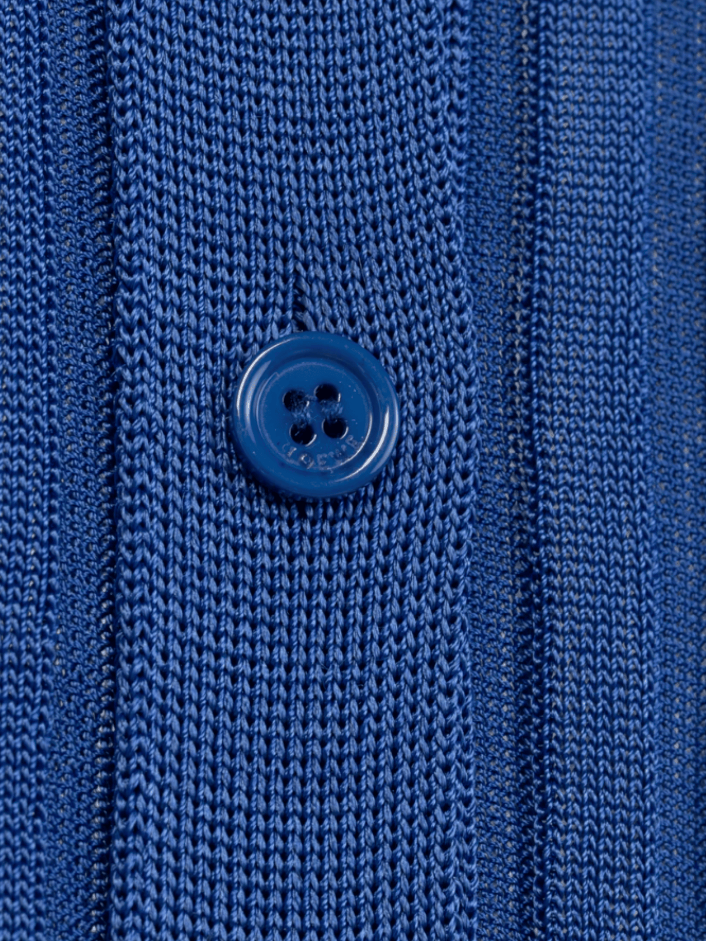 Loewe 2023 Night Blue Ribbed-Knit Buttoned Midi Dress