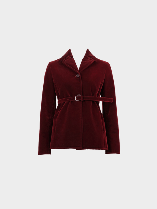 Miu Miu FW 1997 Red Velvet Blazer