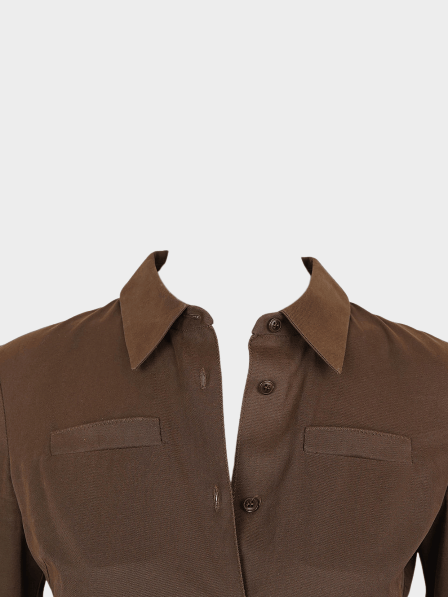 Miu Miu SS 1999 Runway Brown Fringe Dress