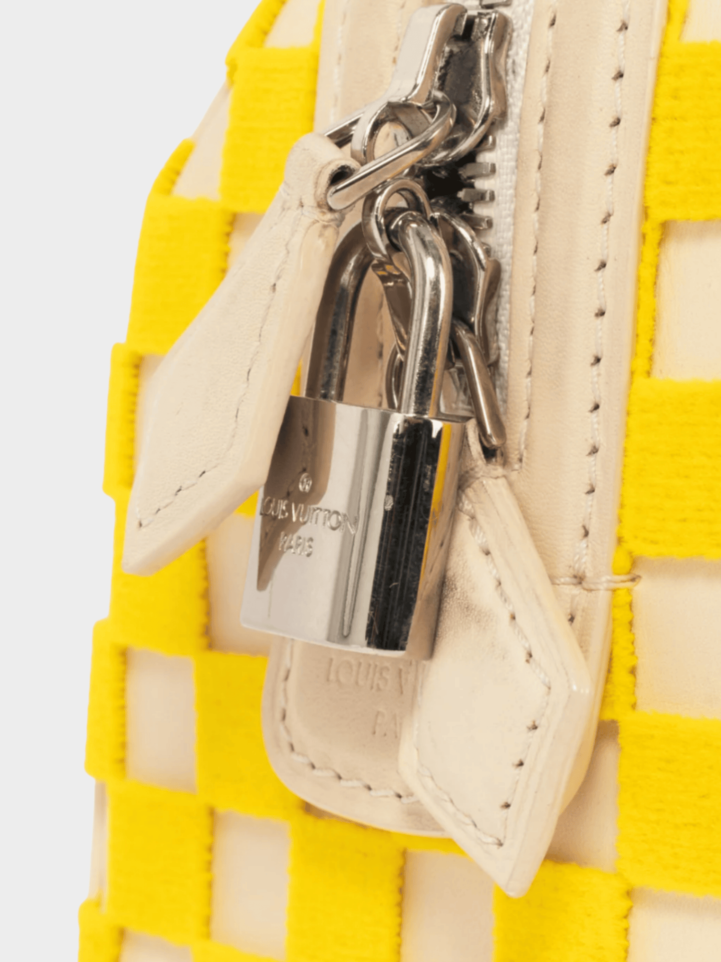 Louis Vuitton SS 2013 Runway Speedy East West Yellow Damier Cubic Handbag