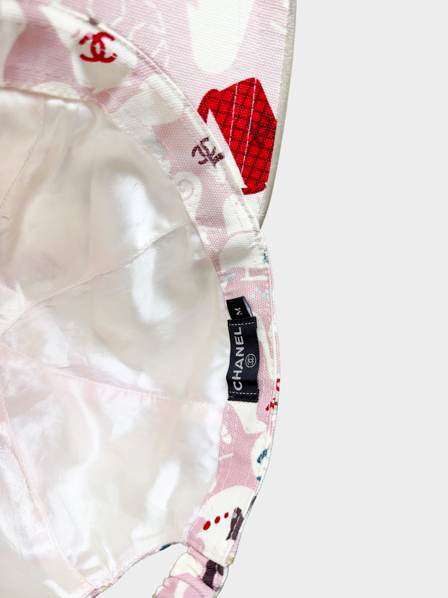 Chanel SS 2007 Light Pink Baby Animals Print Cap