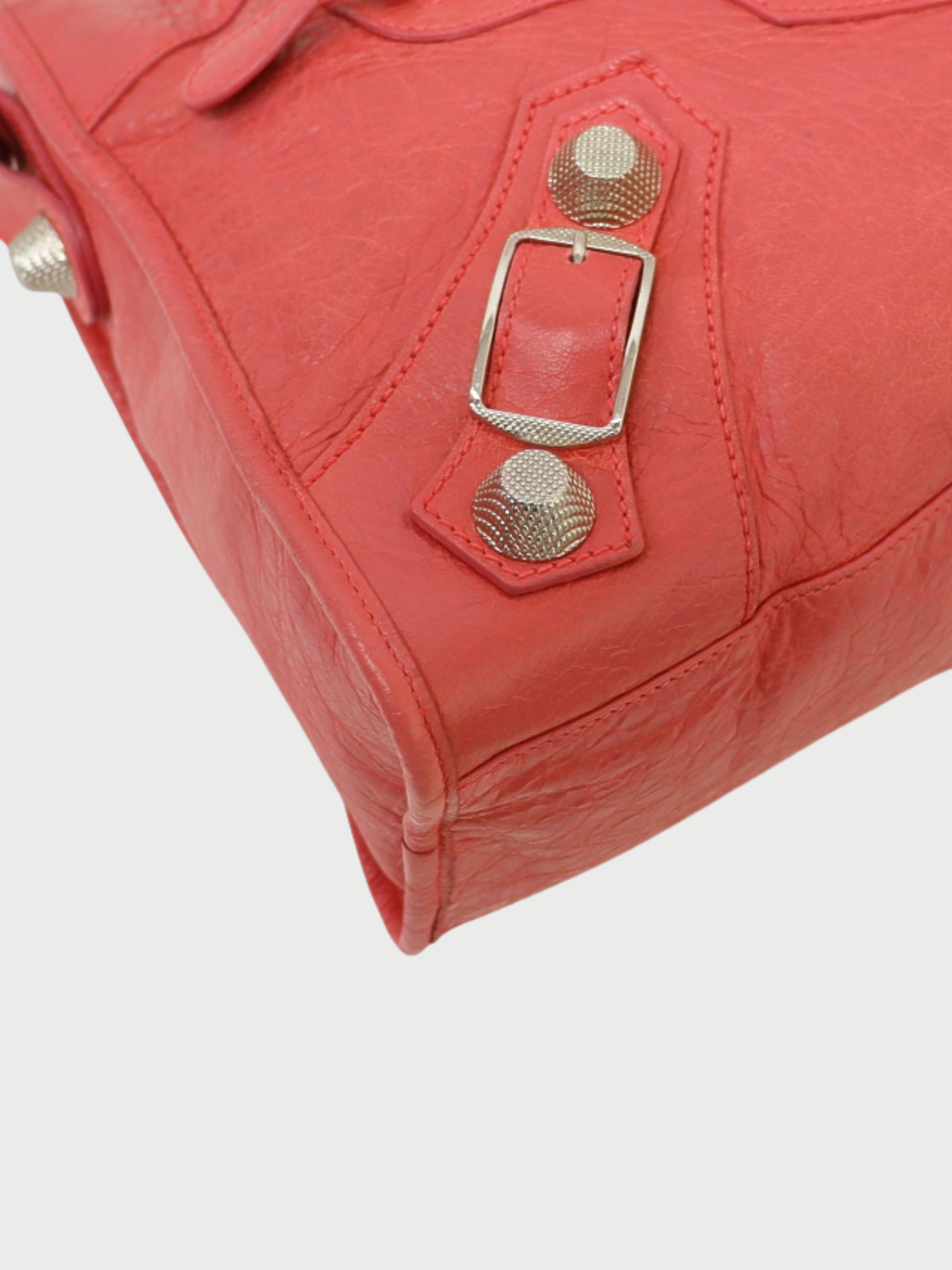 Balenciaga 2000s Pink Leather Giant City Bag