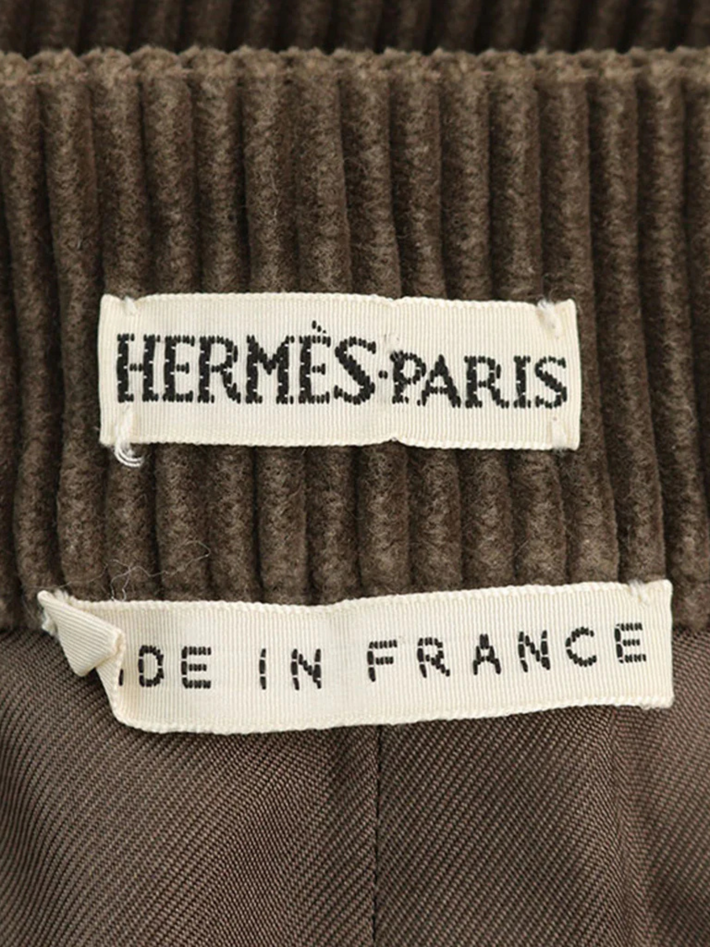 Hermès by Martin Margiela 2000s Brown Cotton Cashmere Skirt