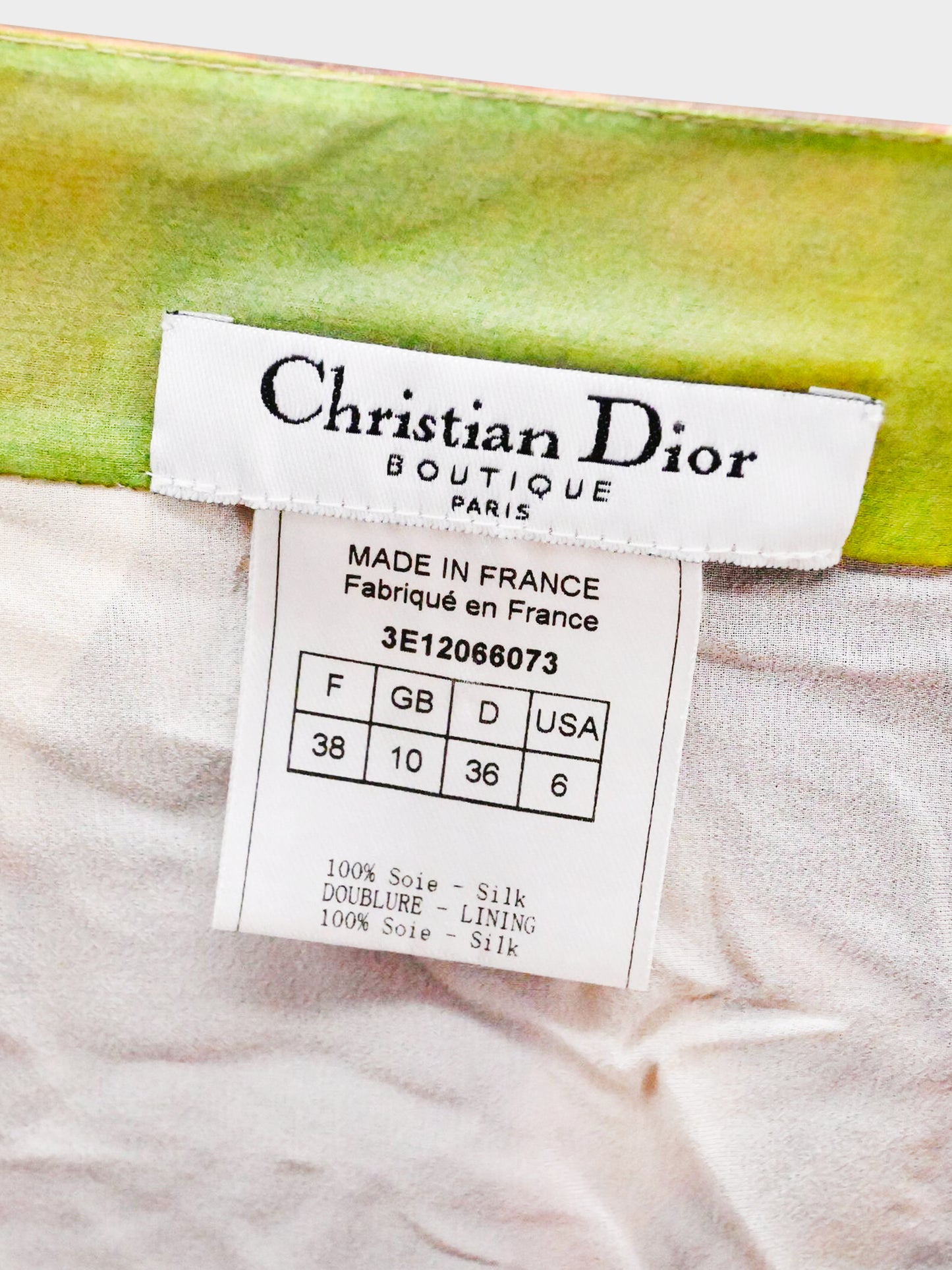 Christian Dior by John Galliano SS 2003 Victim 'Showgirls' Silk Chiffon Mini Dress