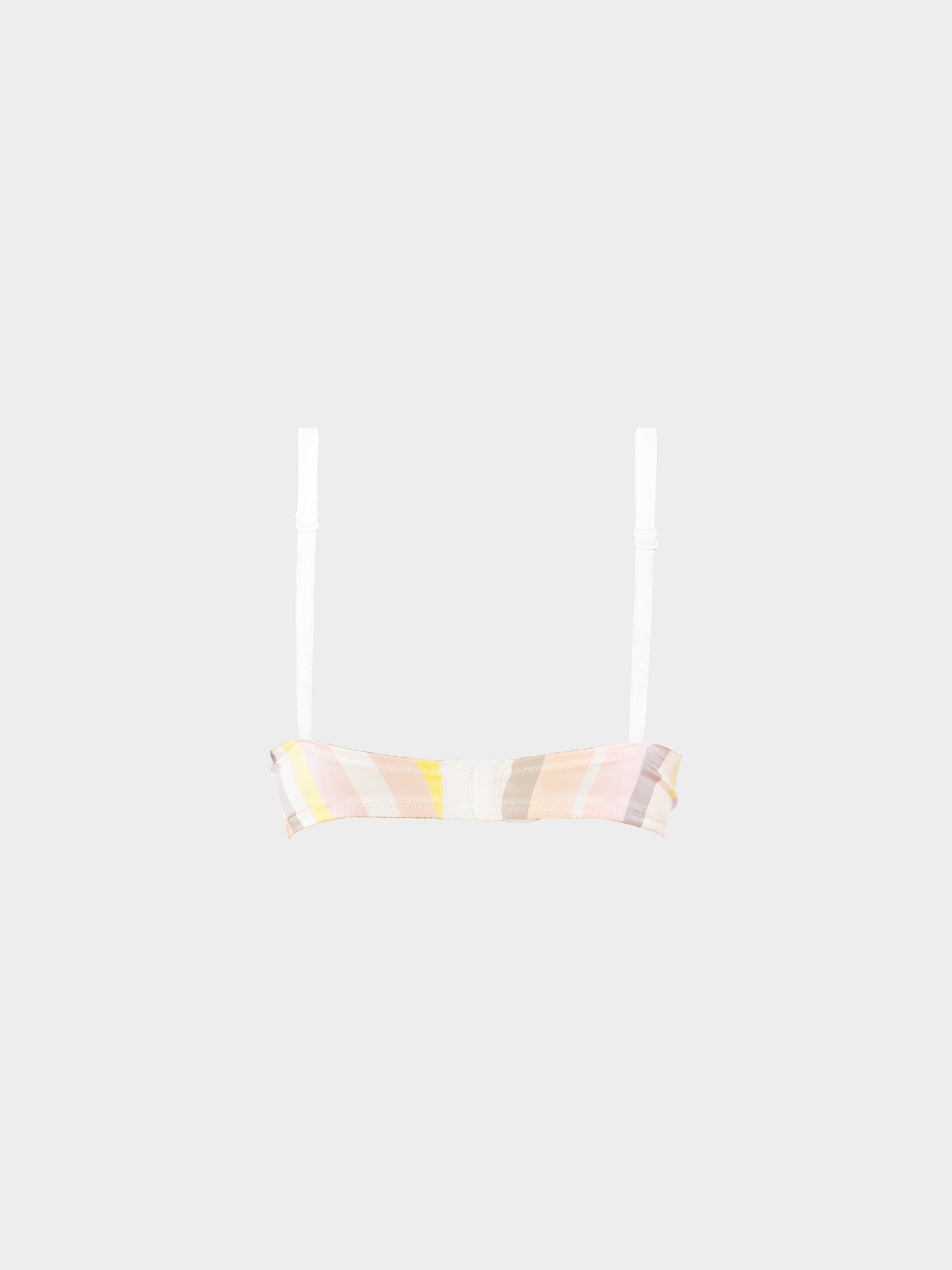 Chantal Thomass 2000s Multicolor Stripe and Polka Dot Print Balconette Bra Top