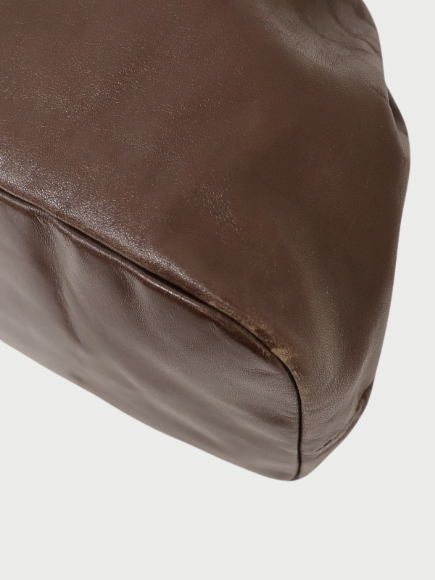 Miu Miu 2000s Brown Leather Logo Handbag