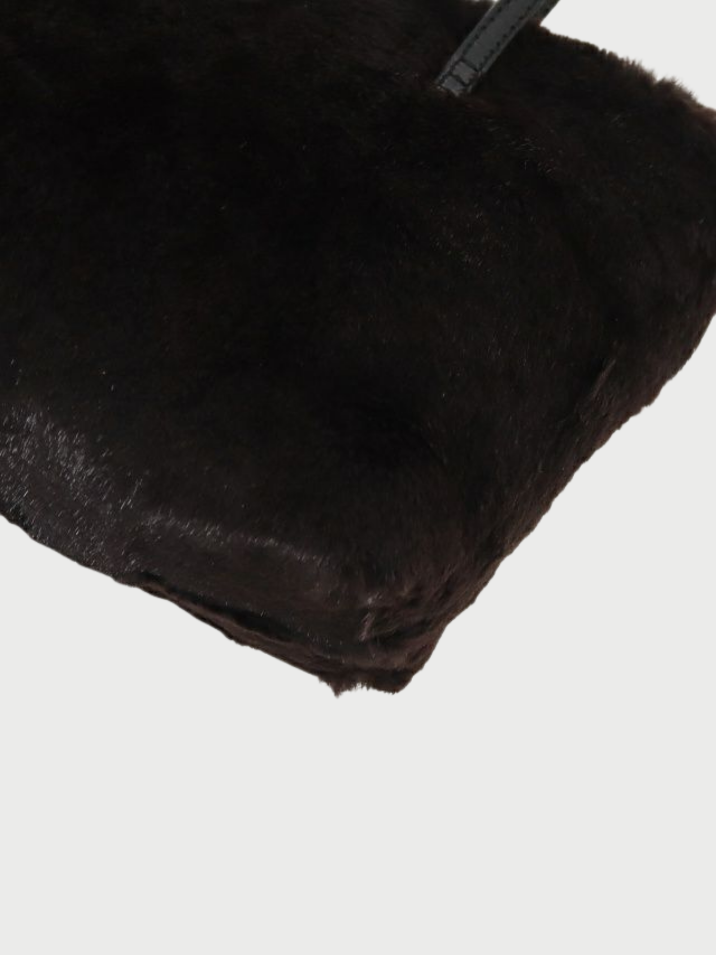 Fendi 2000s Brown Black Fur Leather Handbag