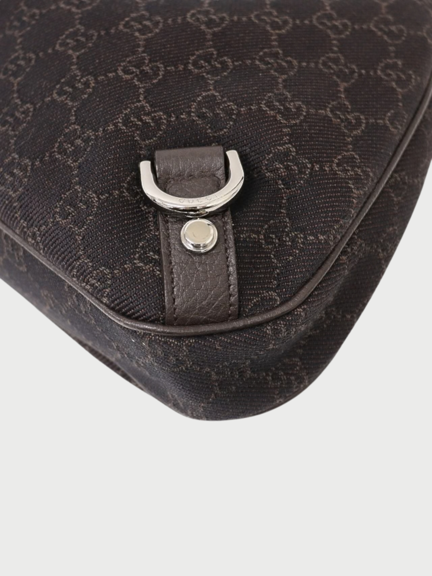Gucci 2000s Brown GG Canvas Abbey One-Shoulder Bag