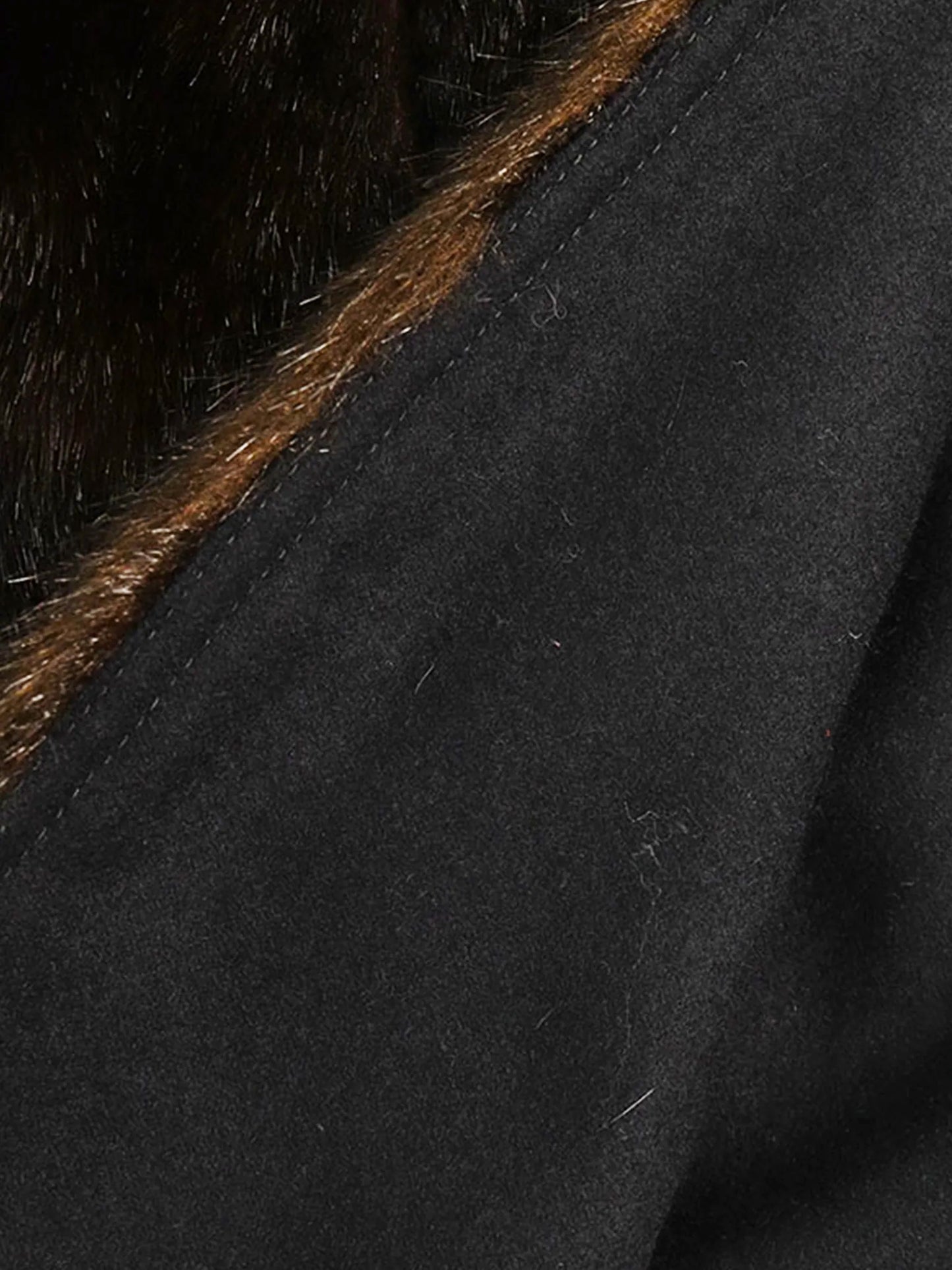 Celine AW 2012 Dark Brown Faux Fur Wrap Shawl Jacket
