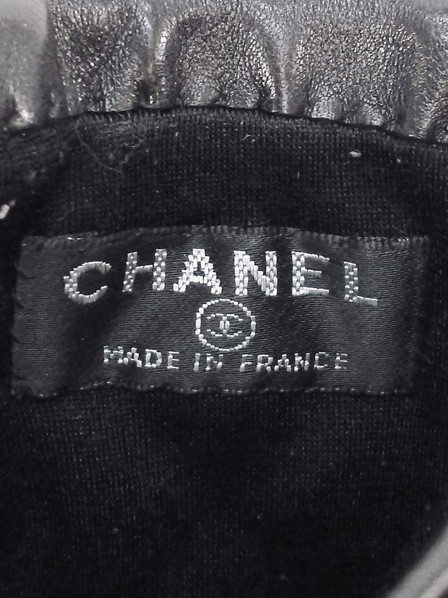 Chanel 2010s Black Lambskin Leather CC Turn Lock Gloves