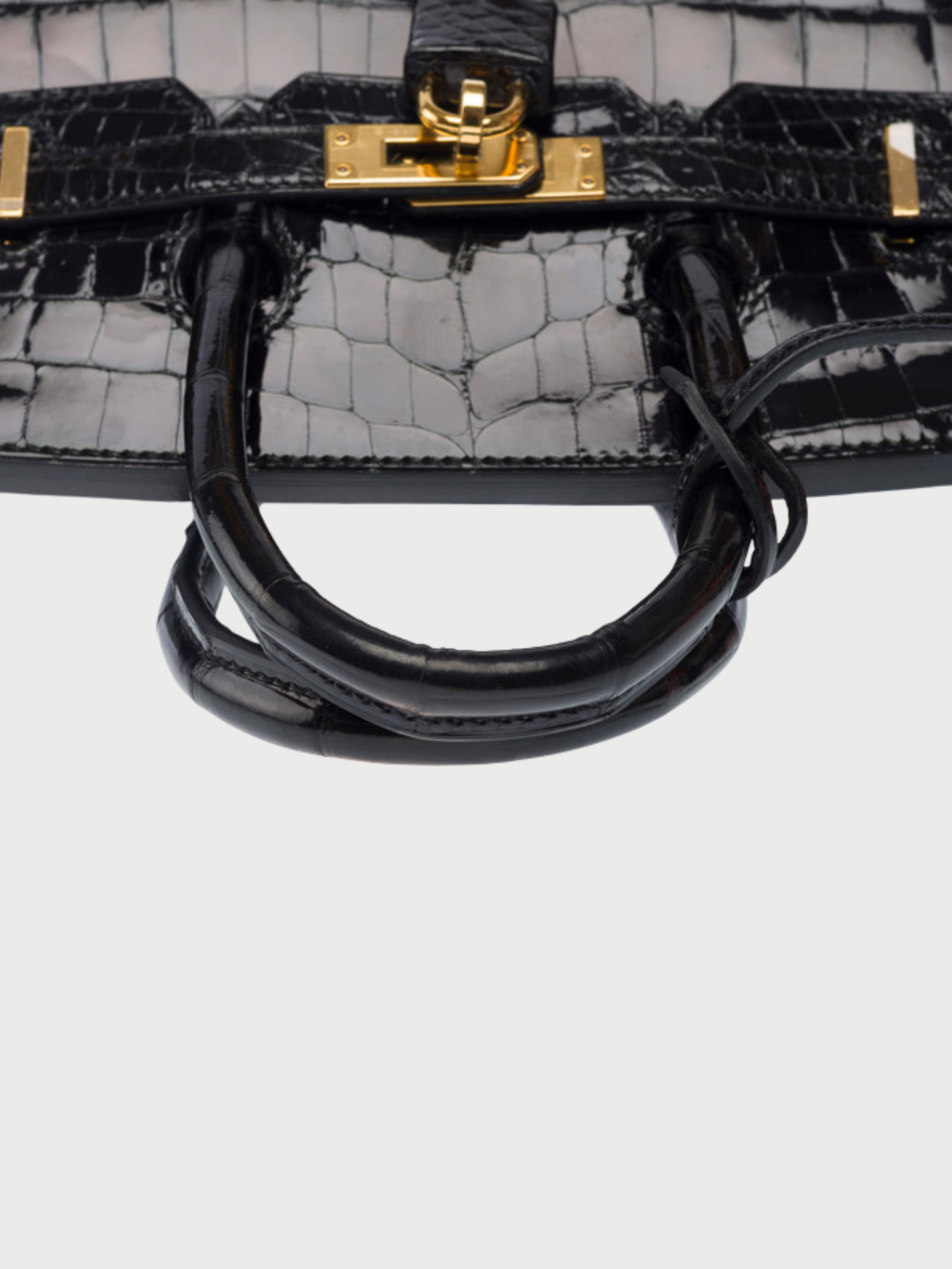 Hermès 2010s Black Niloticus Crocodile Birkin 25 Bag