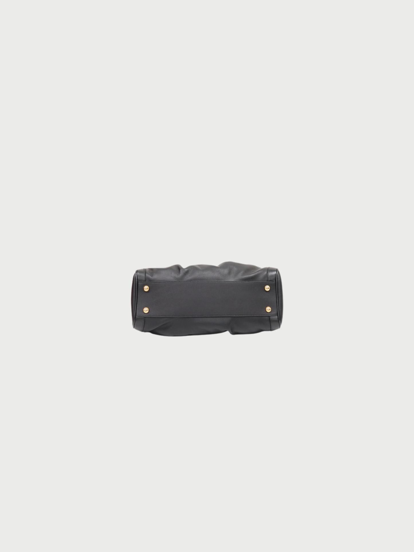 Salvatore Ferragamo 2000s Black Leather Gancini Hardware 2Way Bag