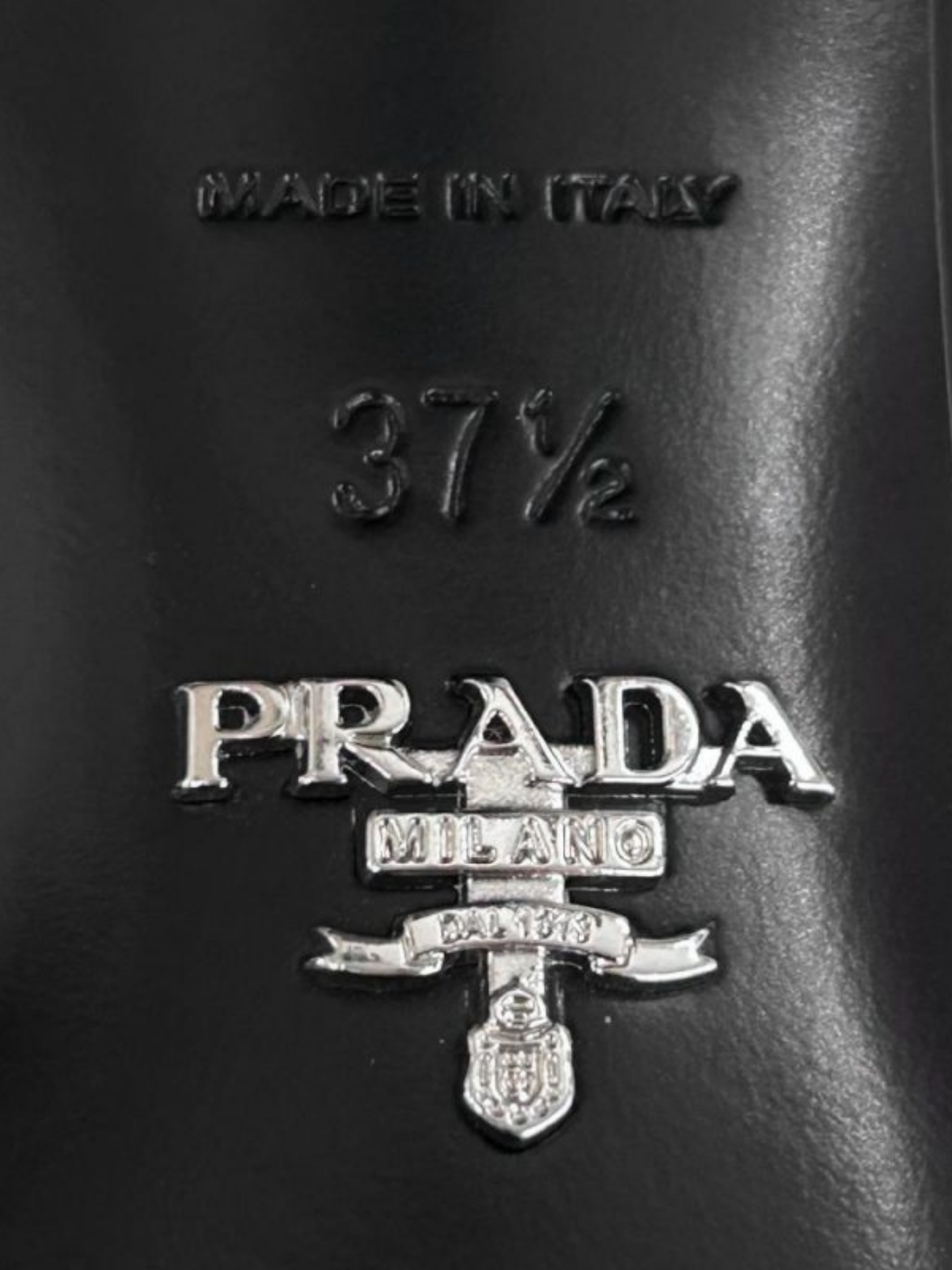 Prada 2010s Black Patent Leather Kitten Heel Mule Sandals
