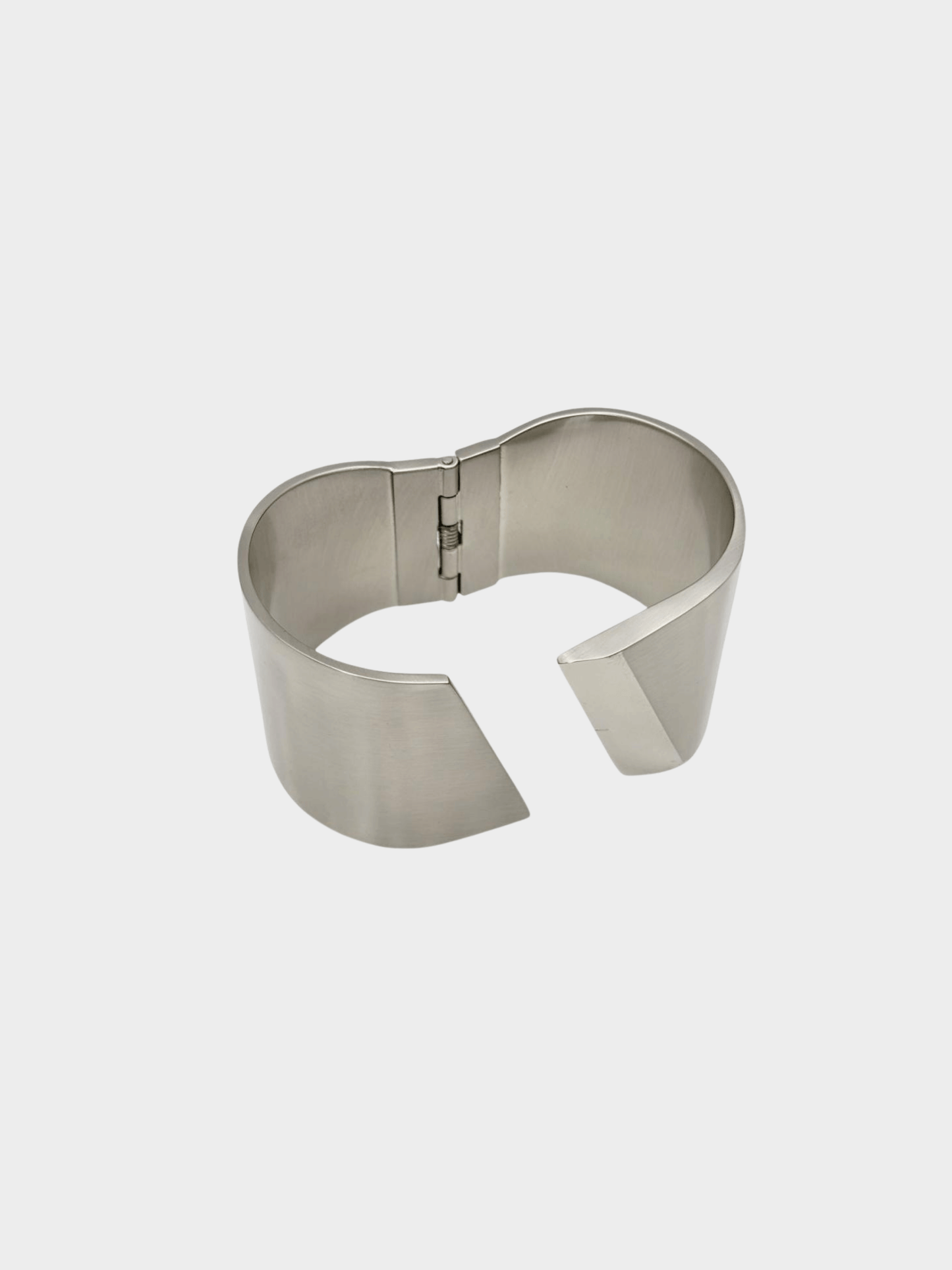 Loewe 2000s Silver Geometric Cuff Bracelet