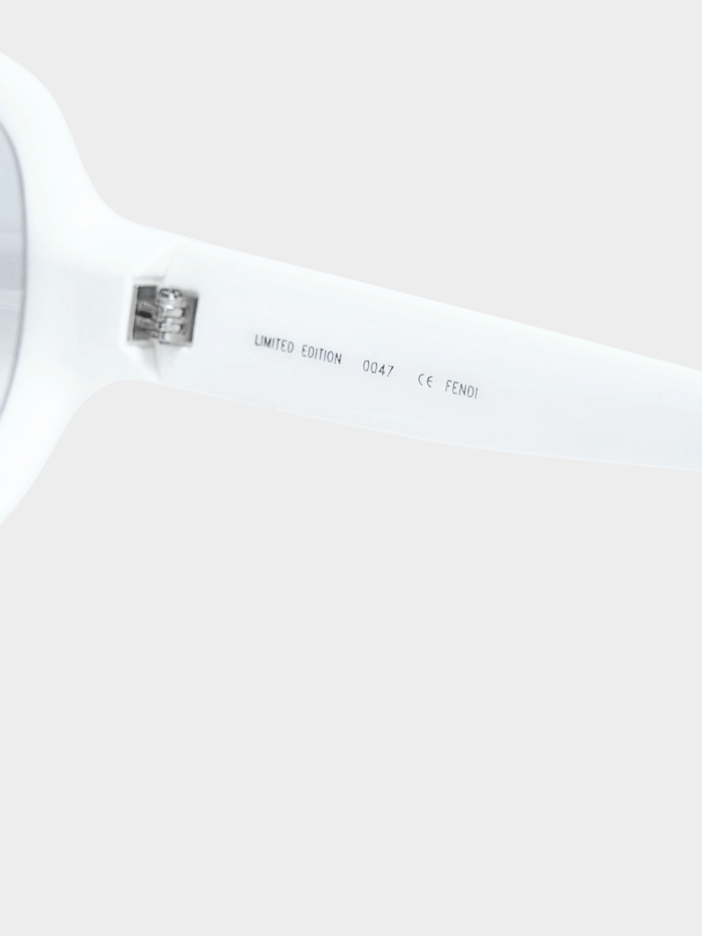 Fendi 2000s White Limited Edition Sunglass and Earmuffs Set