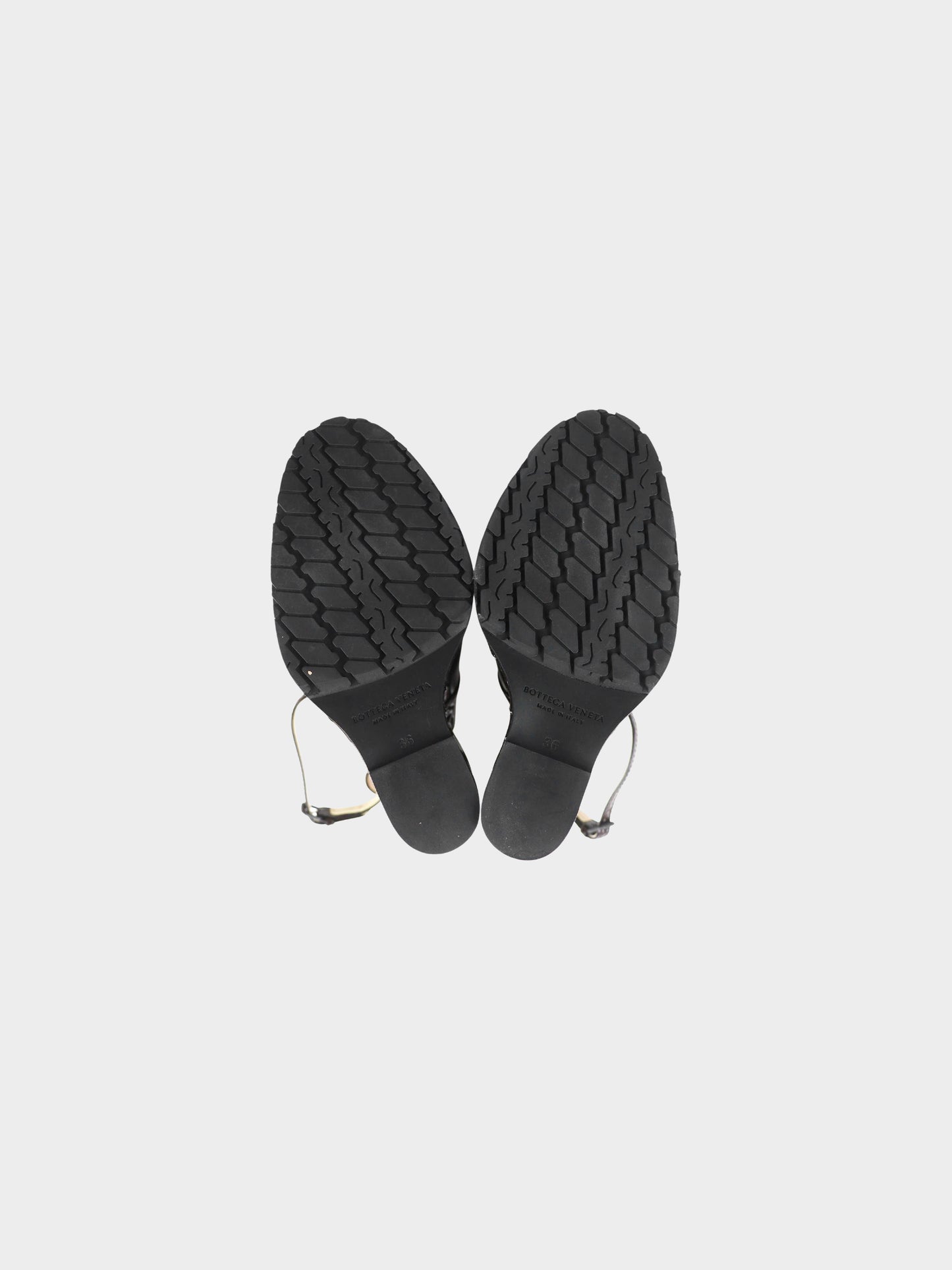 Bottega Veneta 2010s Dark Brown Patent Leather Heels