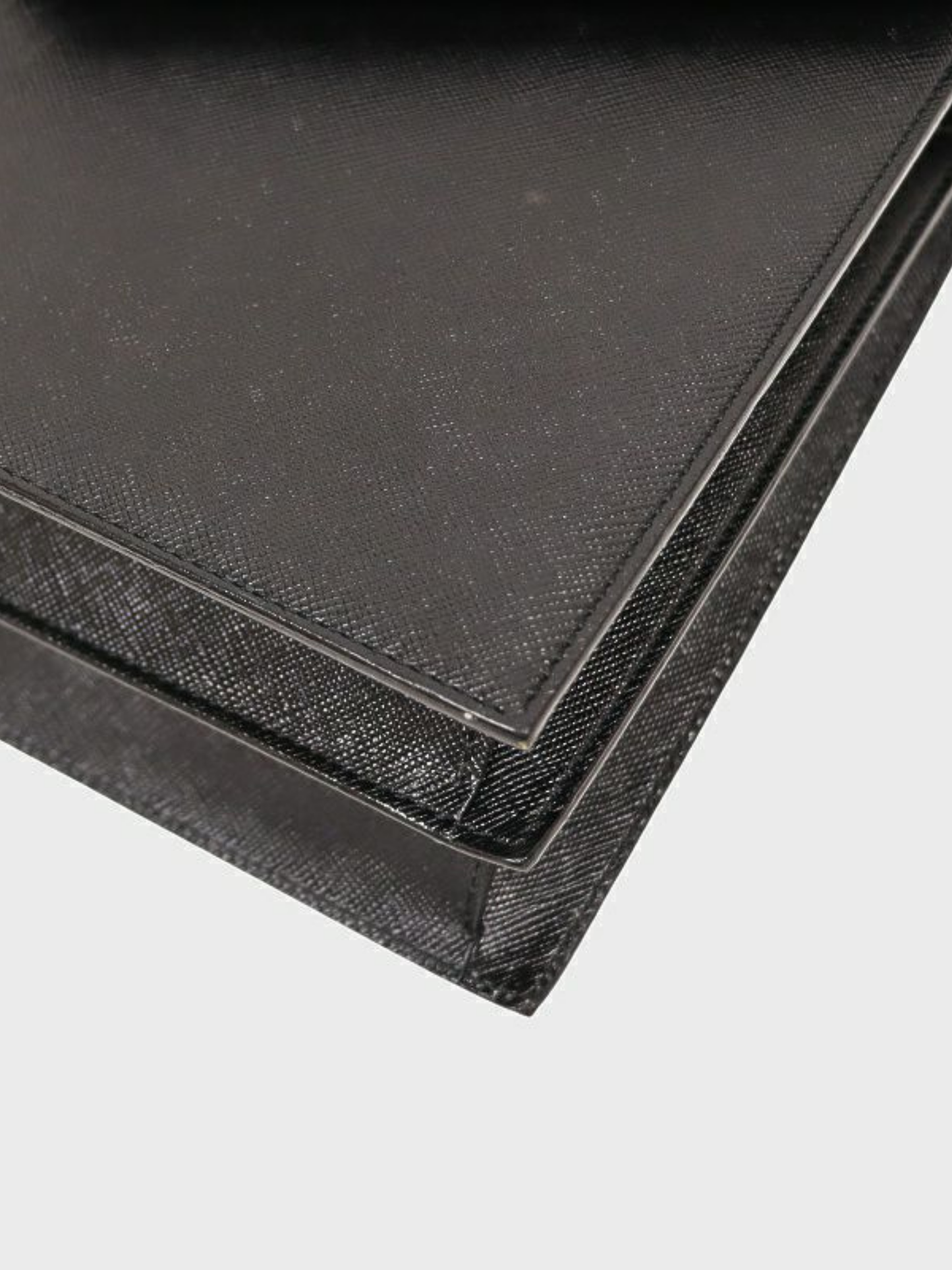 Yves Saint Laurent 2000s Black Leather Logo-Stamped Shoulder Bag