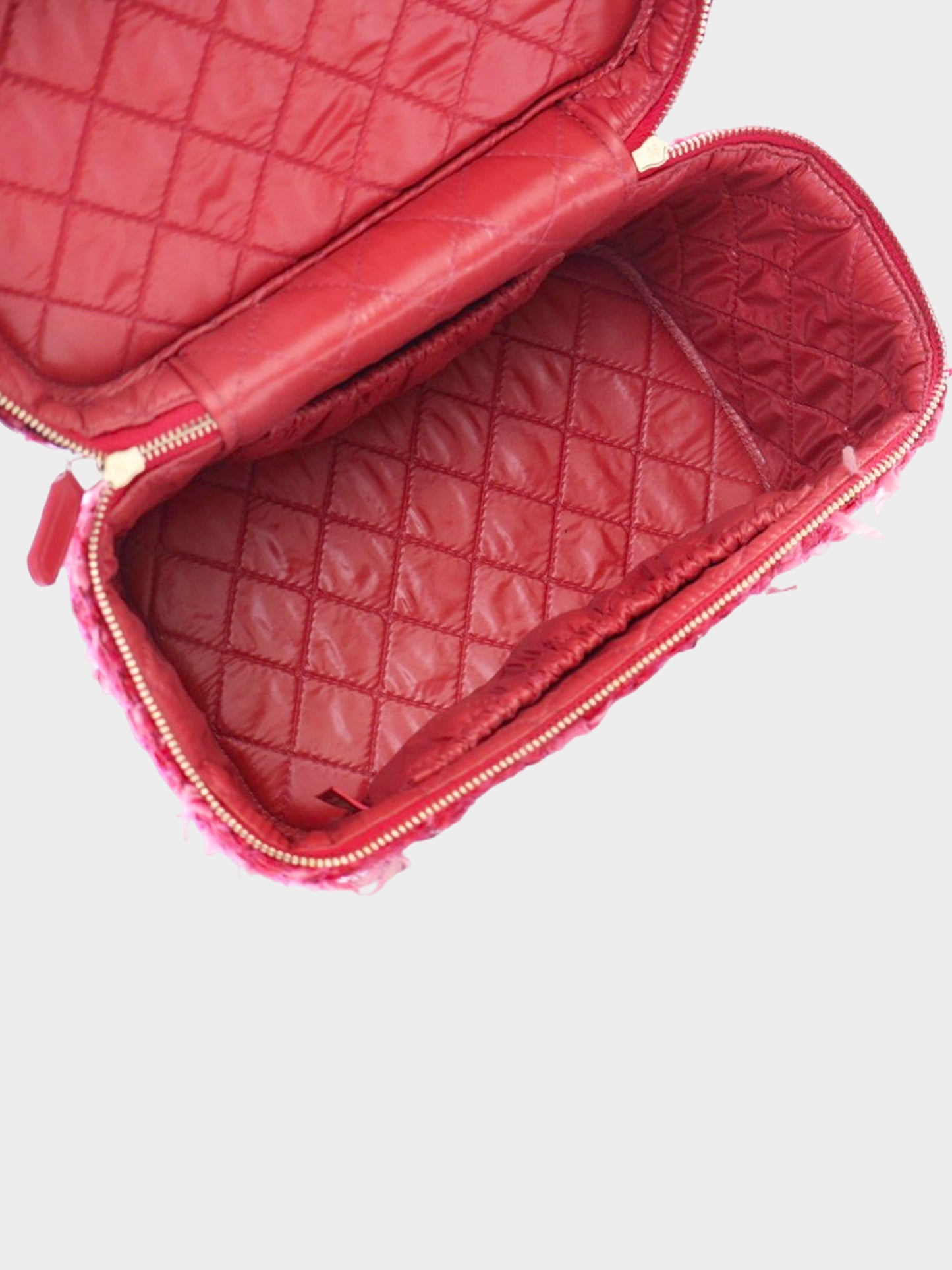 Chanel 2017-2018 Pink Tweed Vanity Case